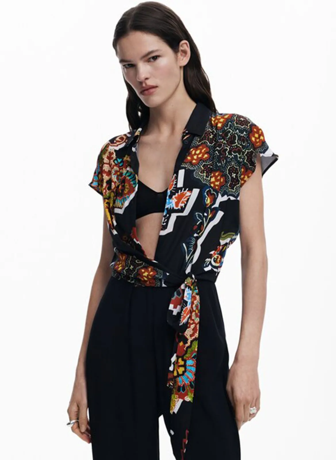 Combinaison imprimée Noir