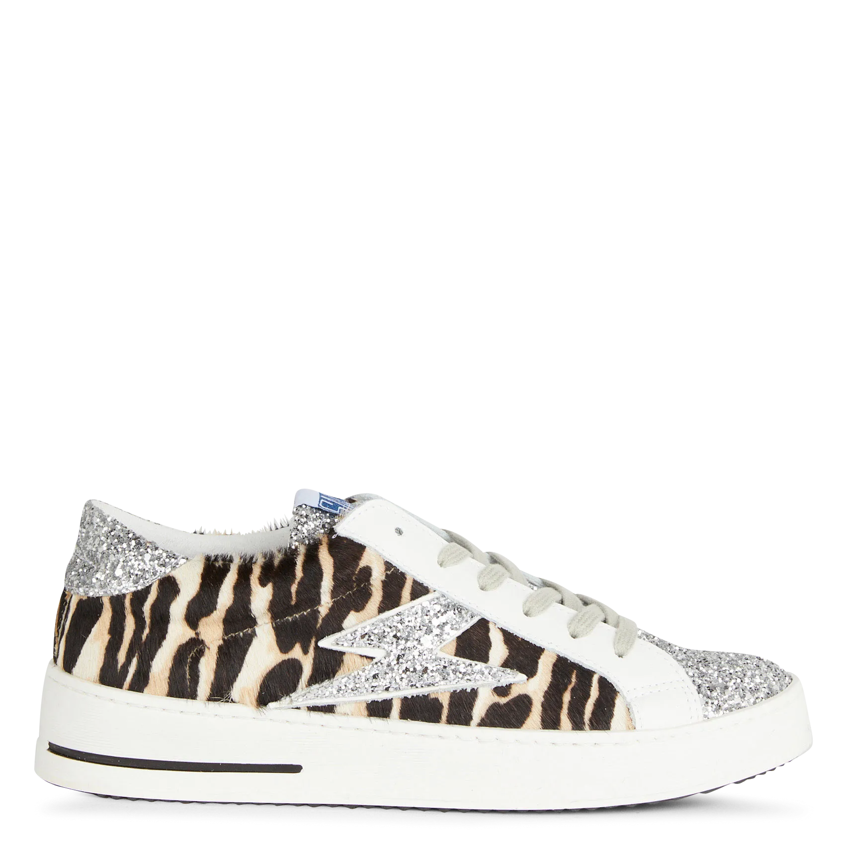 Baskets basses en cuir poulain Marron MAYA