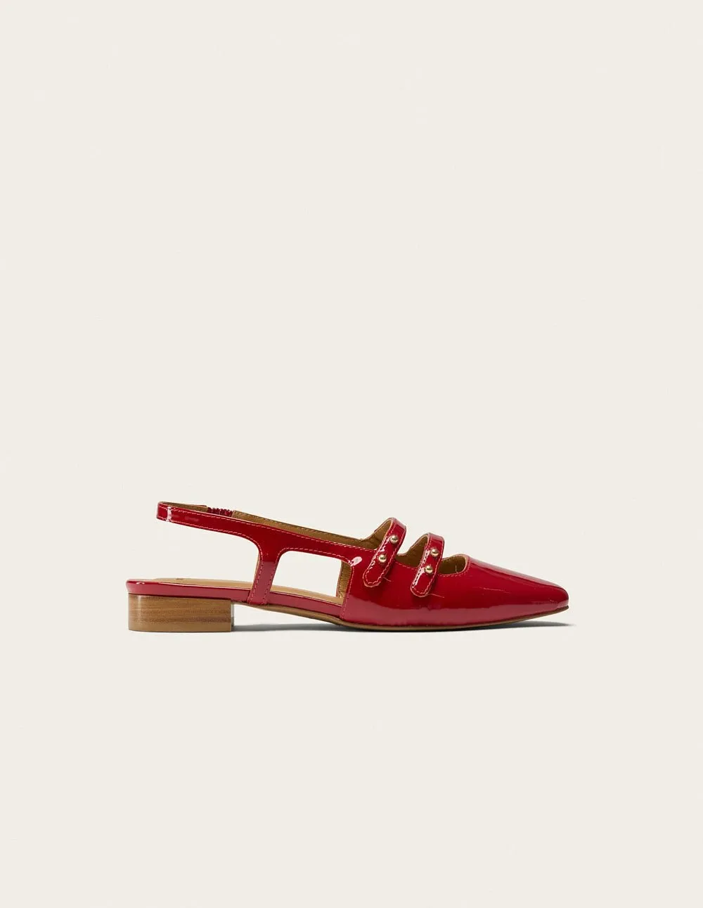 Ballerines Rouge Soli