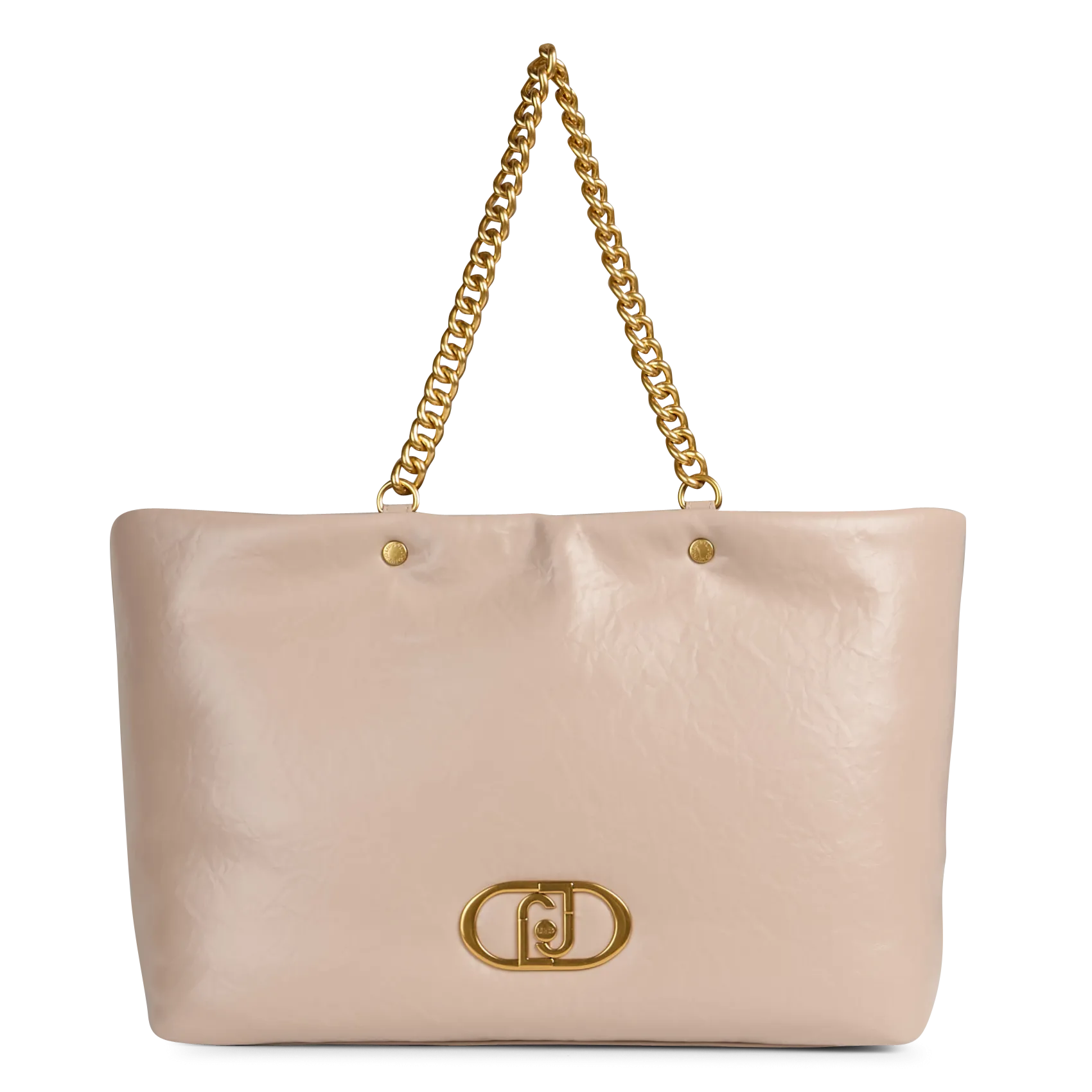 Sac large à chaines Beige