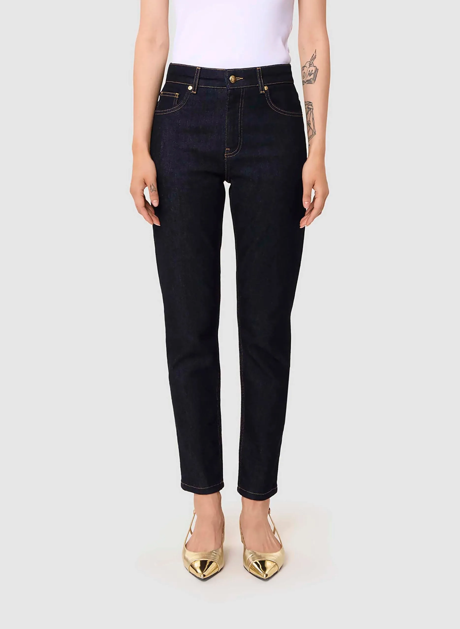 Jena slim en coton mélangé Beige JOHN