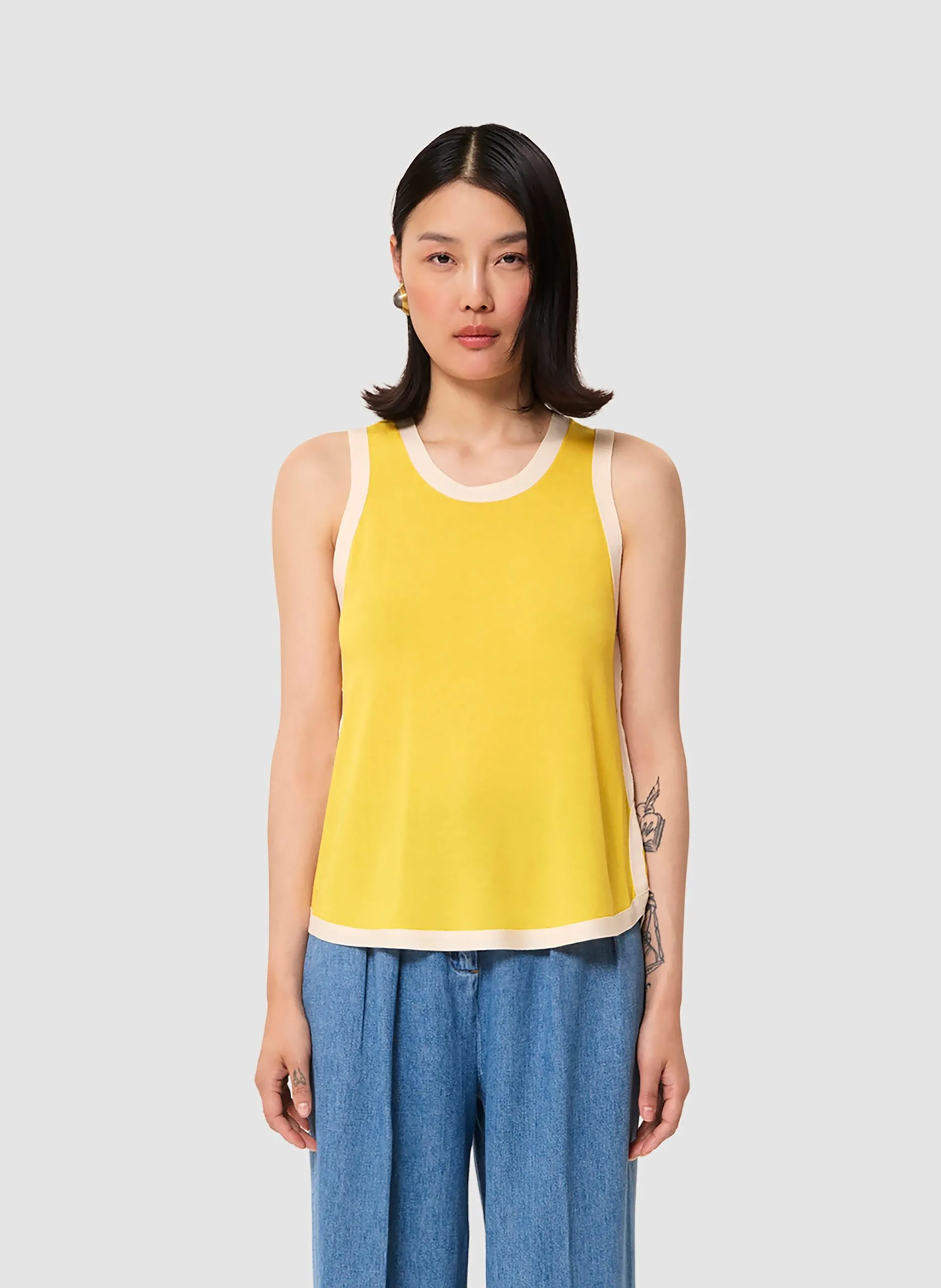 Débardeur droit Jaune PRENTISS