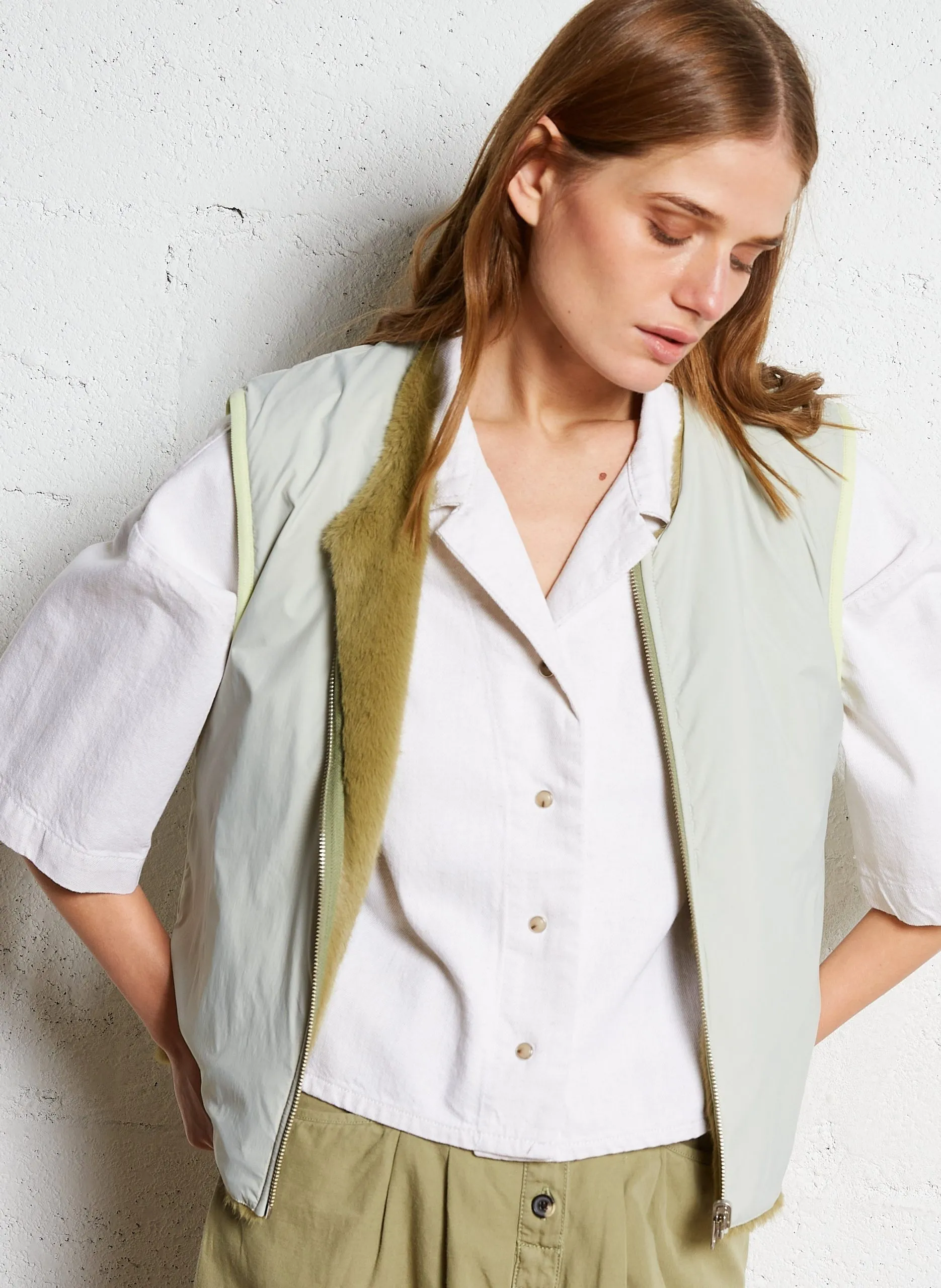 Veste sans manches reversible Vert HESS