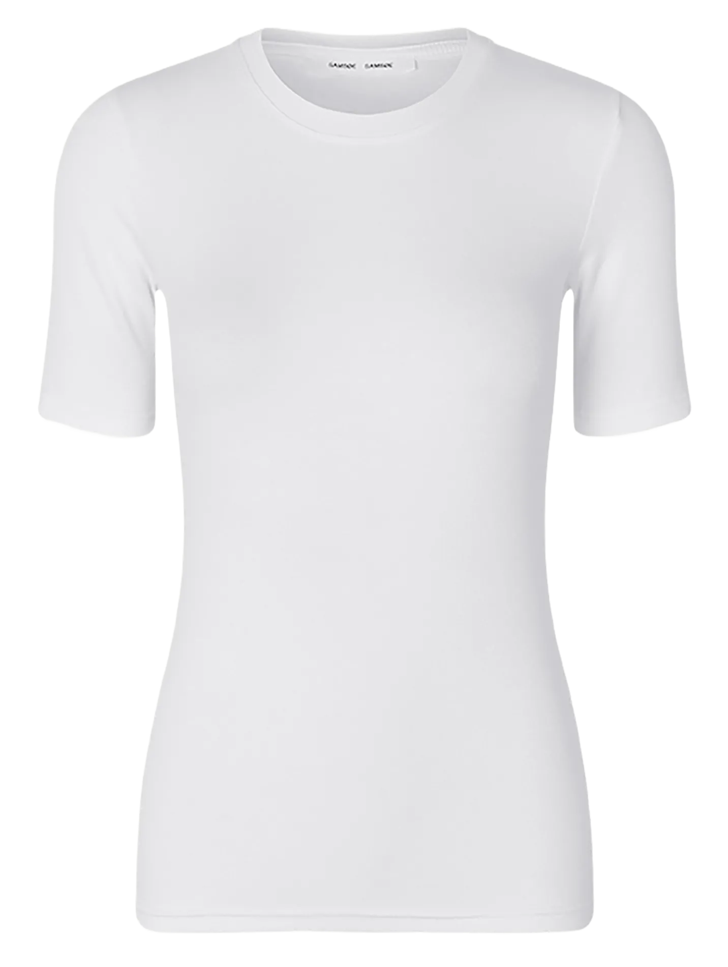 Tee-shirt manches courtes en coton organique Blanc SAALEXO