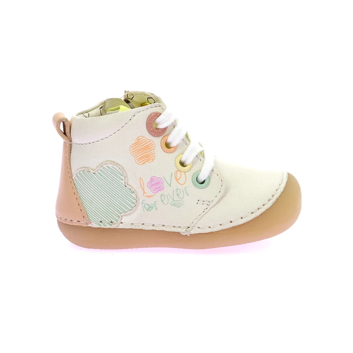 Bottillons cuir Blanc KICK SONIFLO