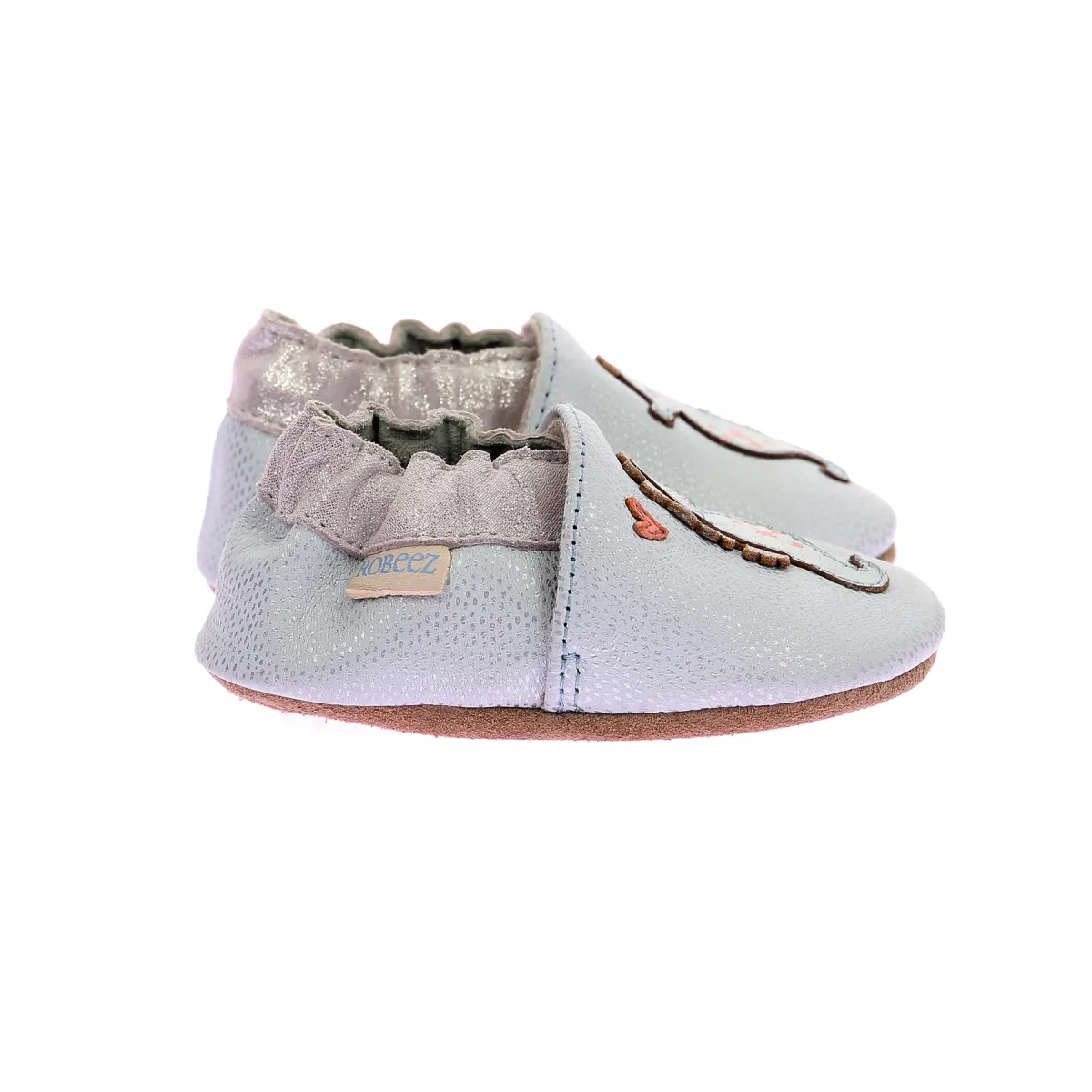 Chaussons cuir Bleu SEAHORSE LAND