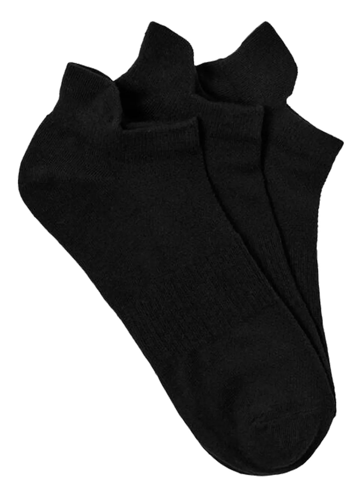 Lot de 3 paires de socquettes en coton bio mélangé Noir ADAM