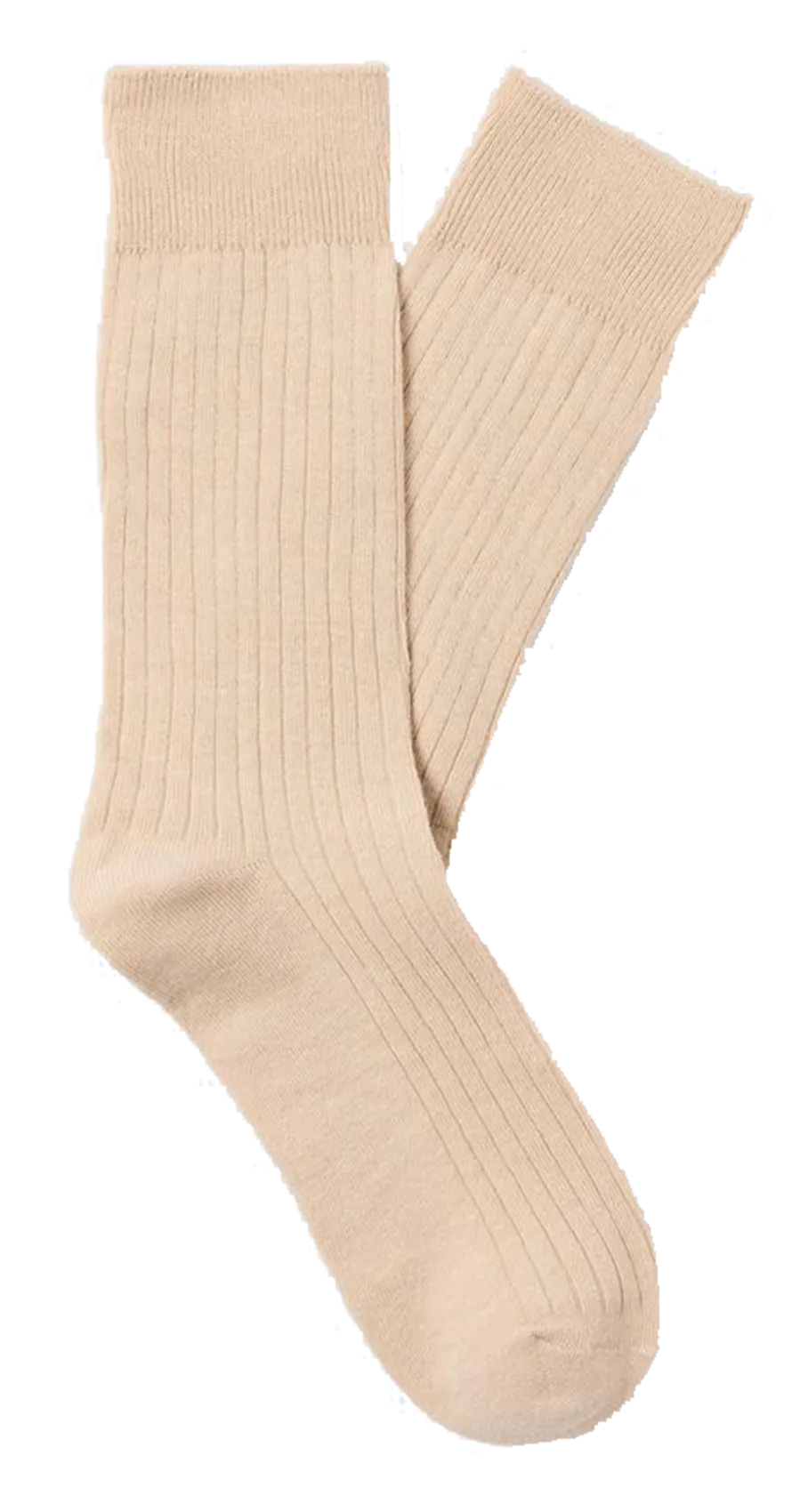 Chaussettes en coton bio mélangé Beige KASE