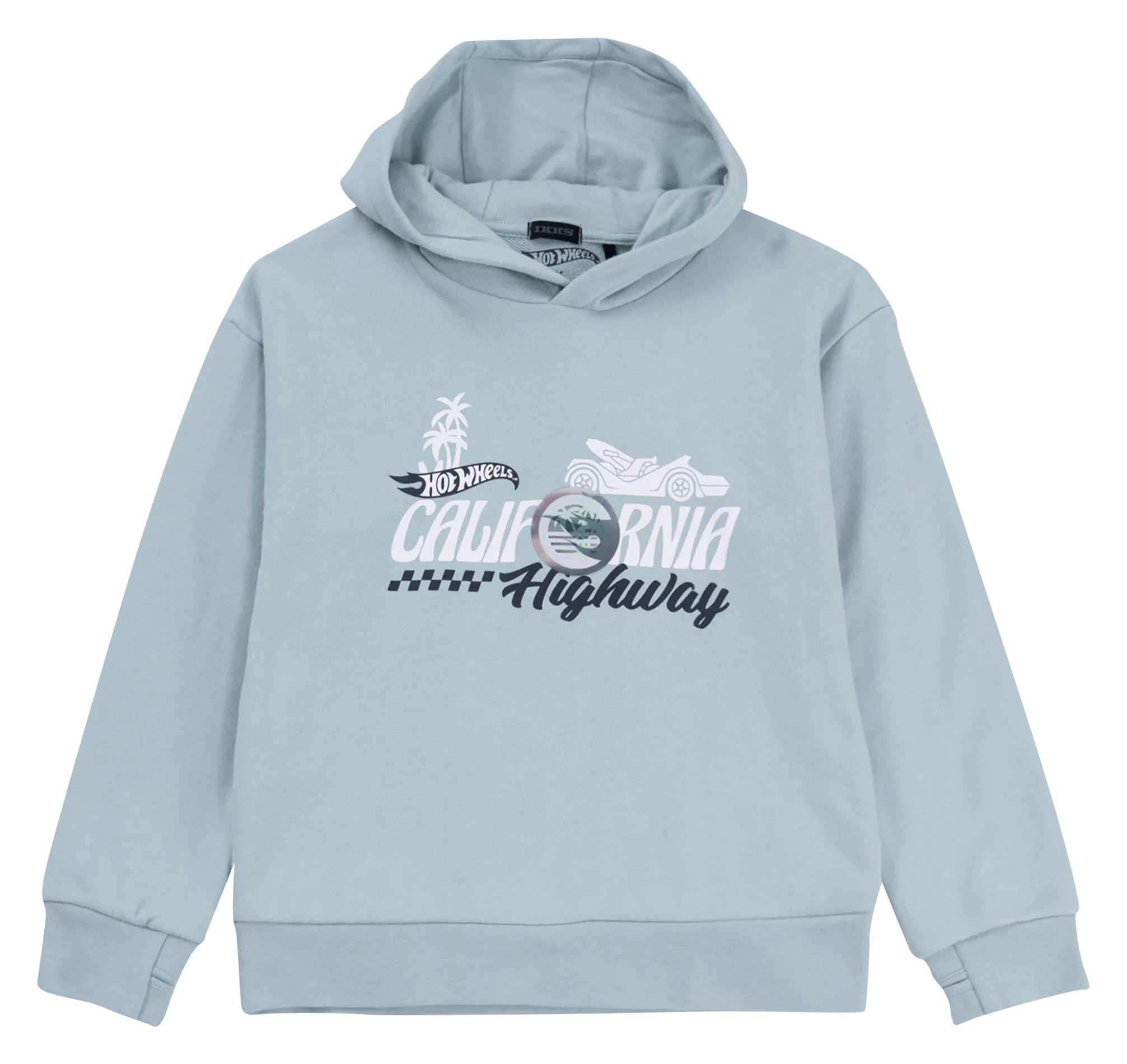 Sweat droit en coton sérigraphié HOT WHEELS x IKKS Vert