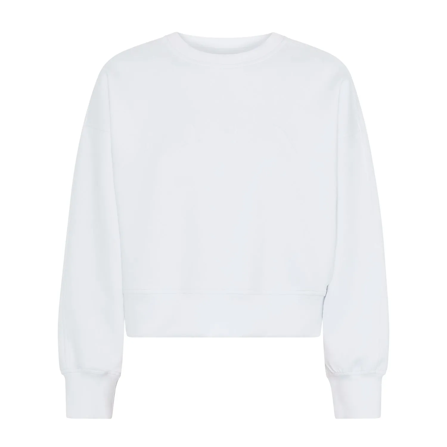 Sweat flora doux au toucher Blanc FLORA