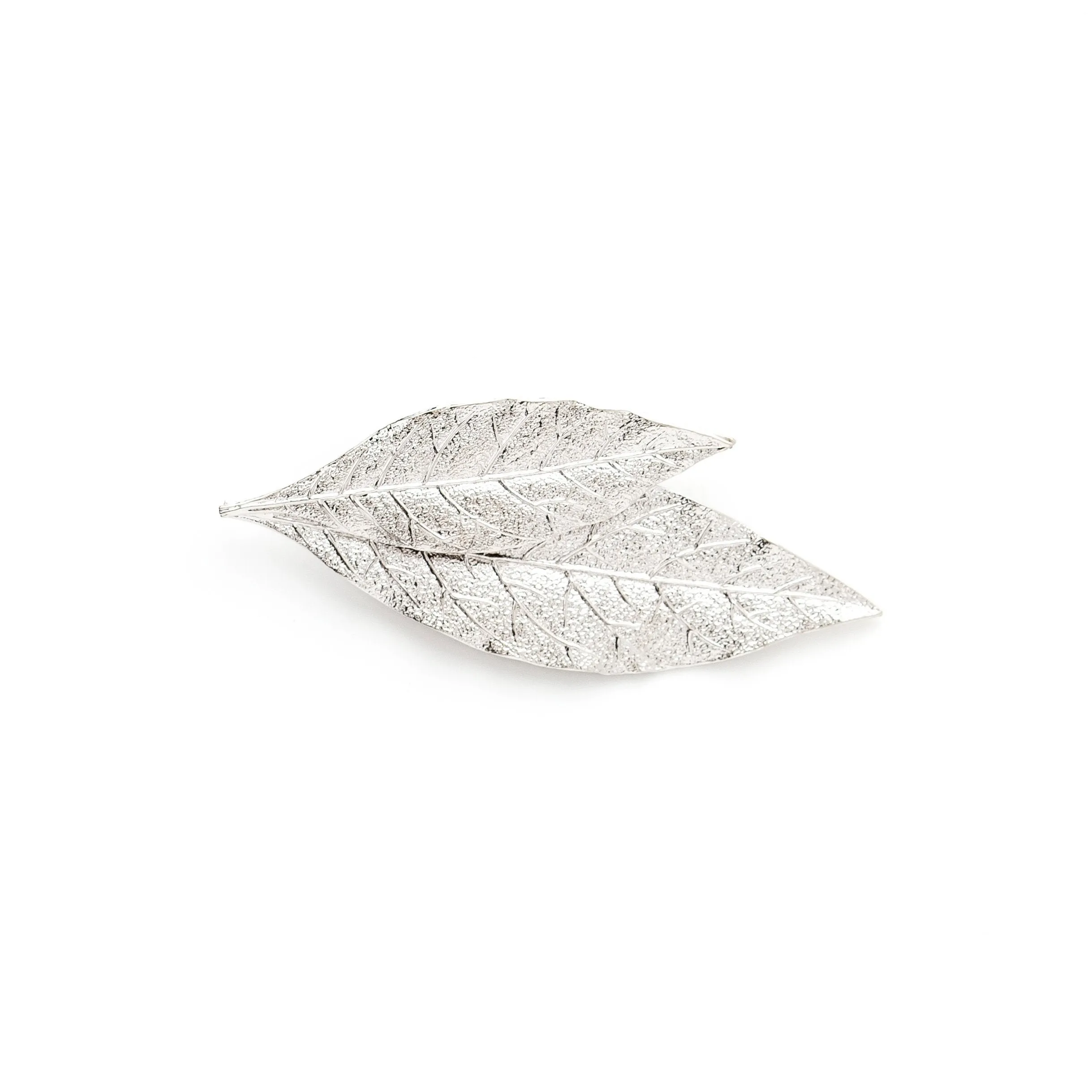 Broche feuilles doré à l'or fin Argent THALIE