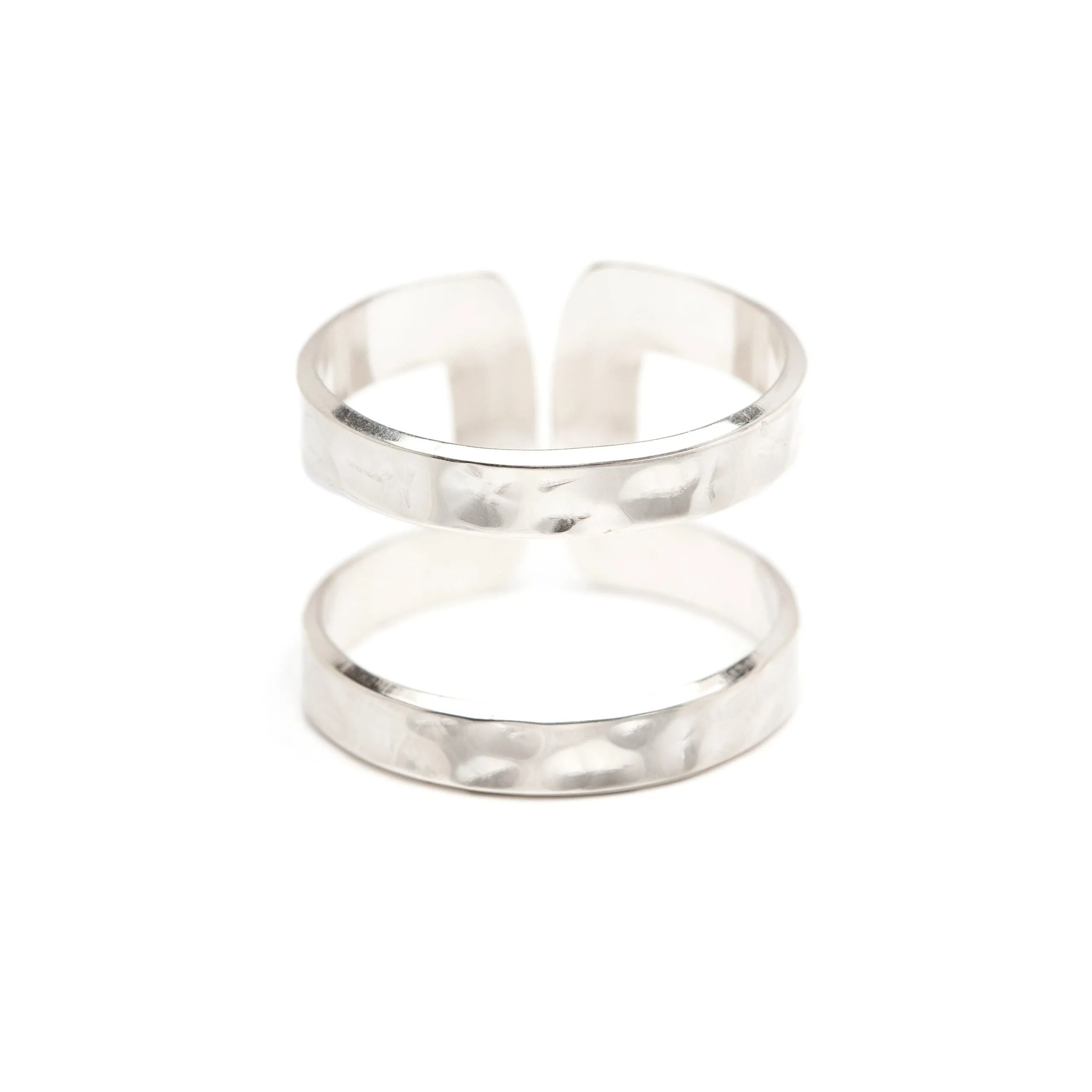 Bague martelée argent Argent NOAH