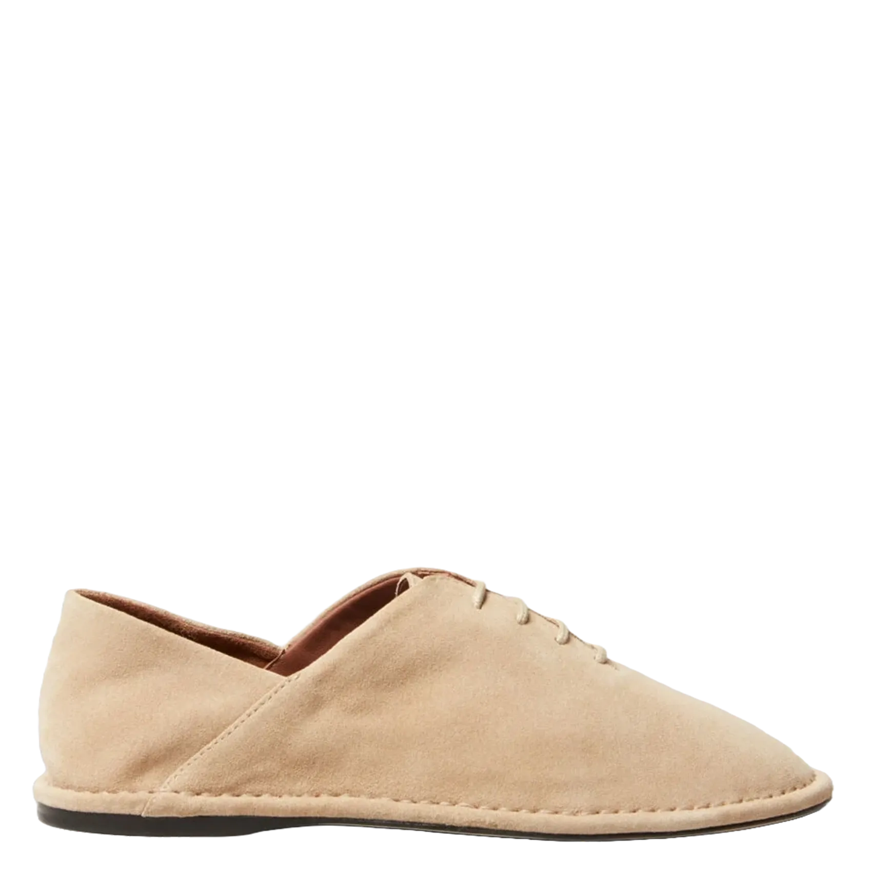 Chaussures de ville en cuir velours Marron