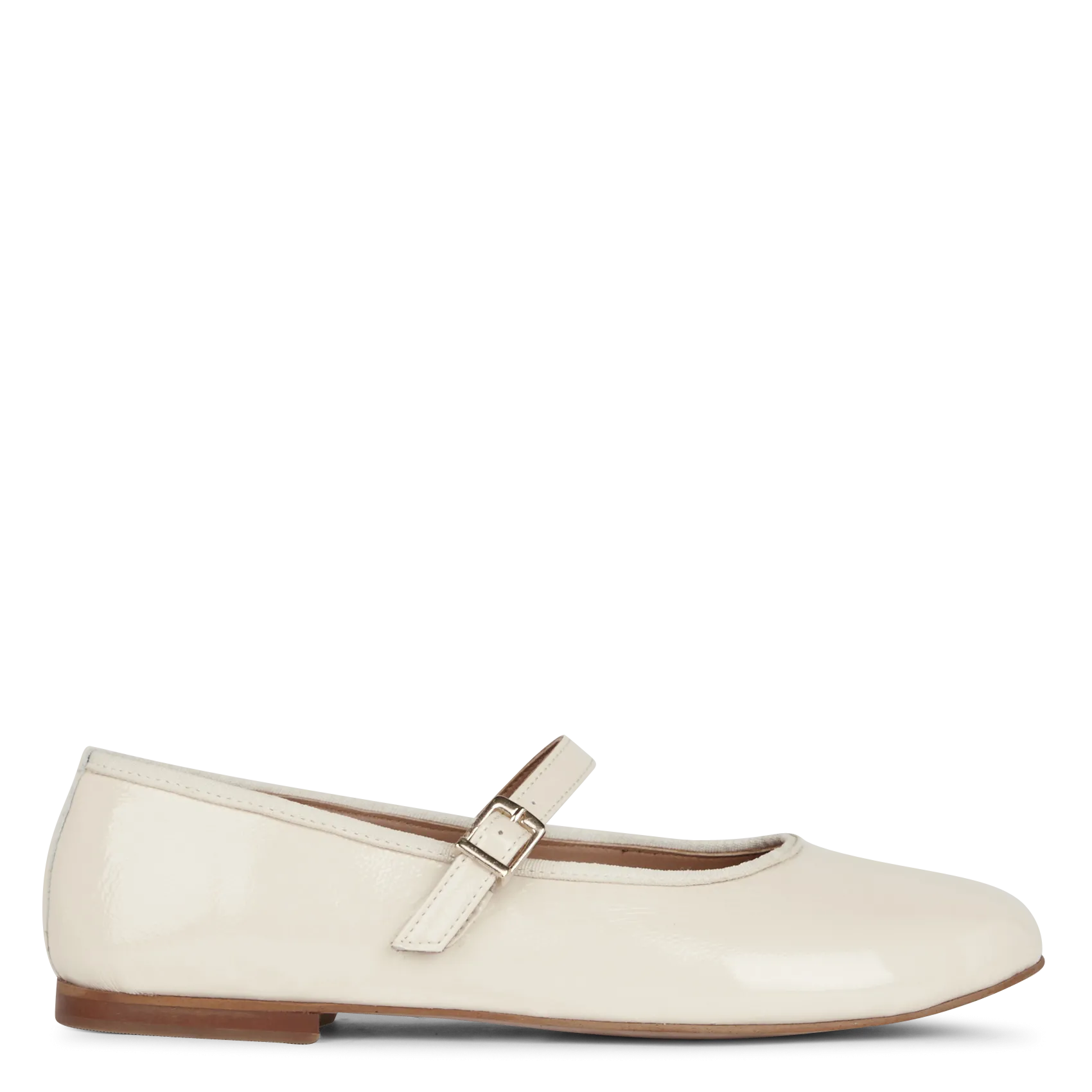 Ballerines vernies en cuir Beige SMOOTH