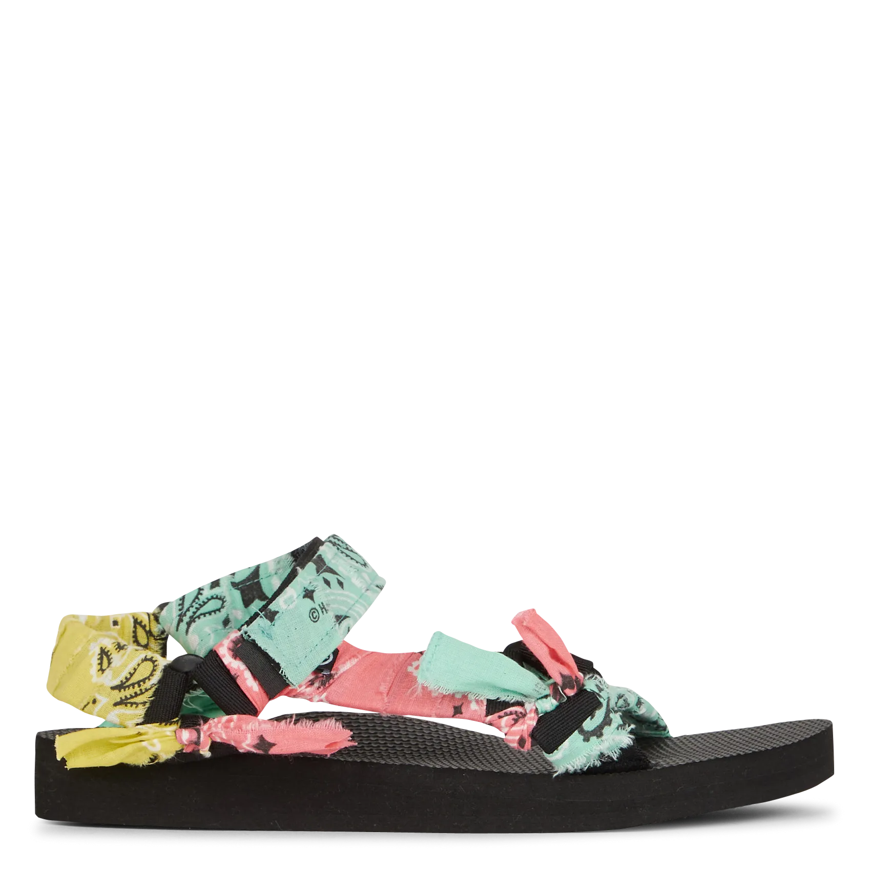 Sandales plates à scratch Multicolore TREKKY