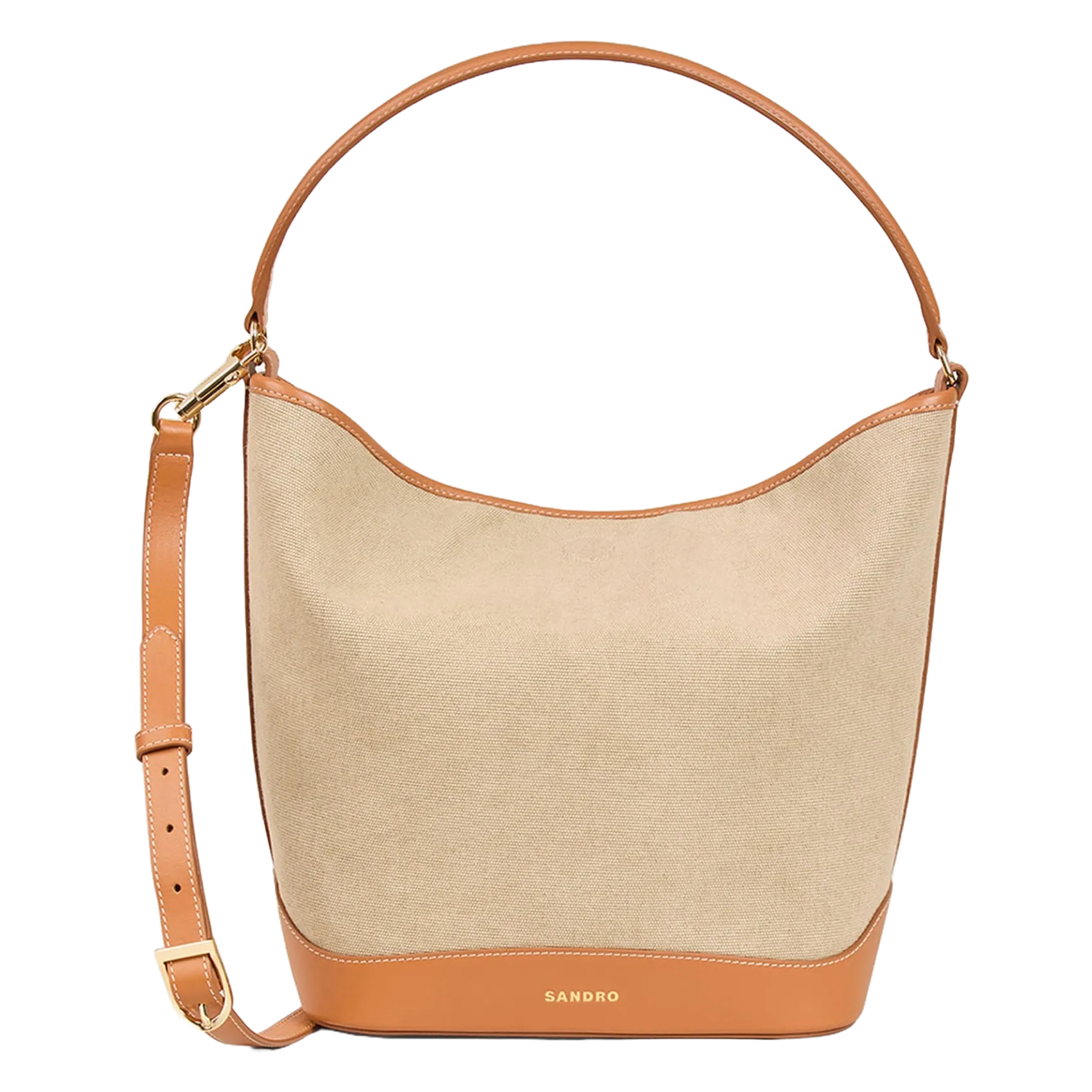 Sac seau en coton Beige
