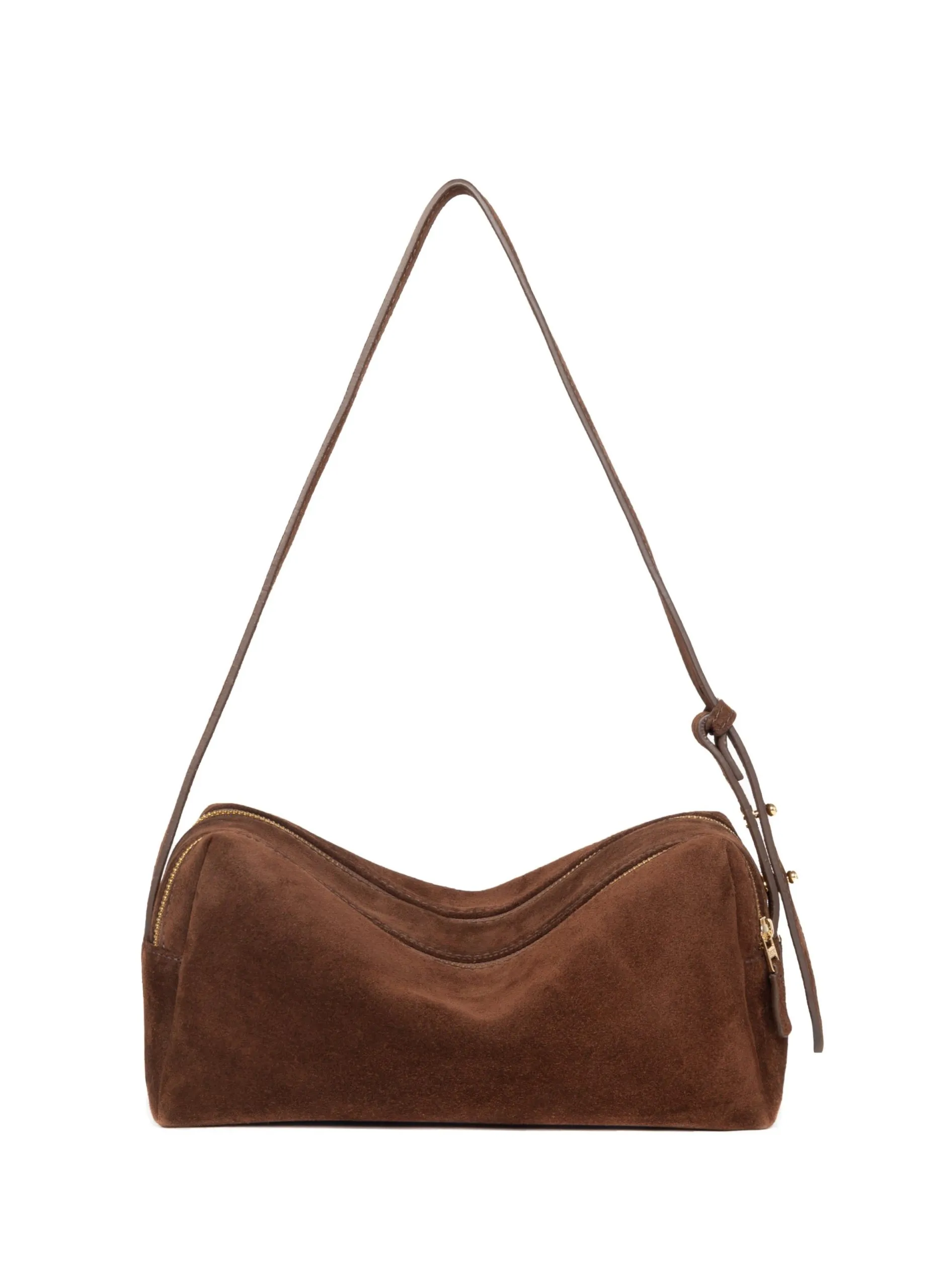 Sac trousse en daim Marron TROUSSE