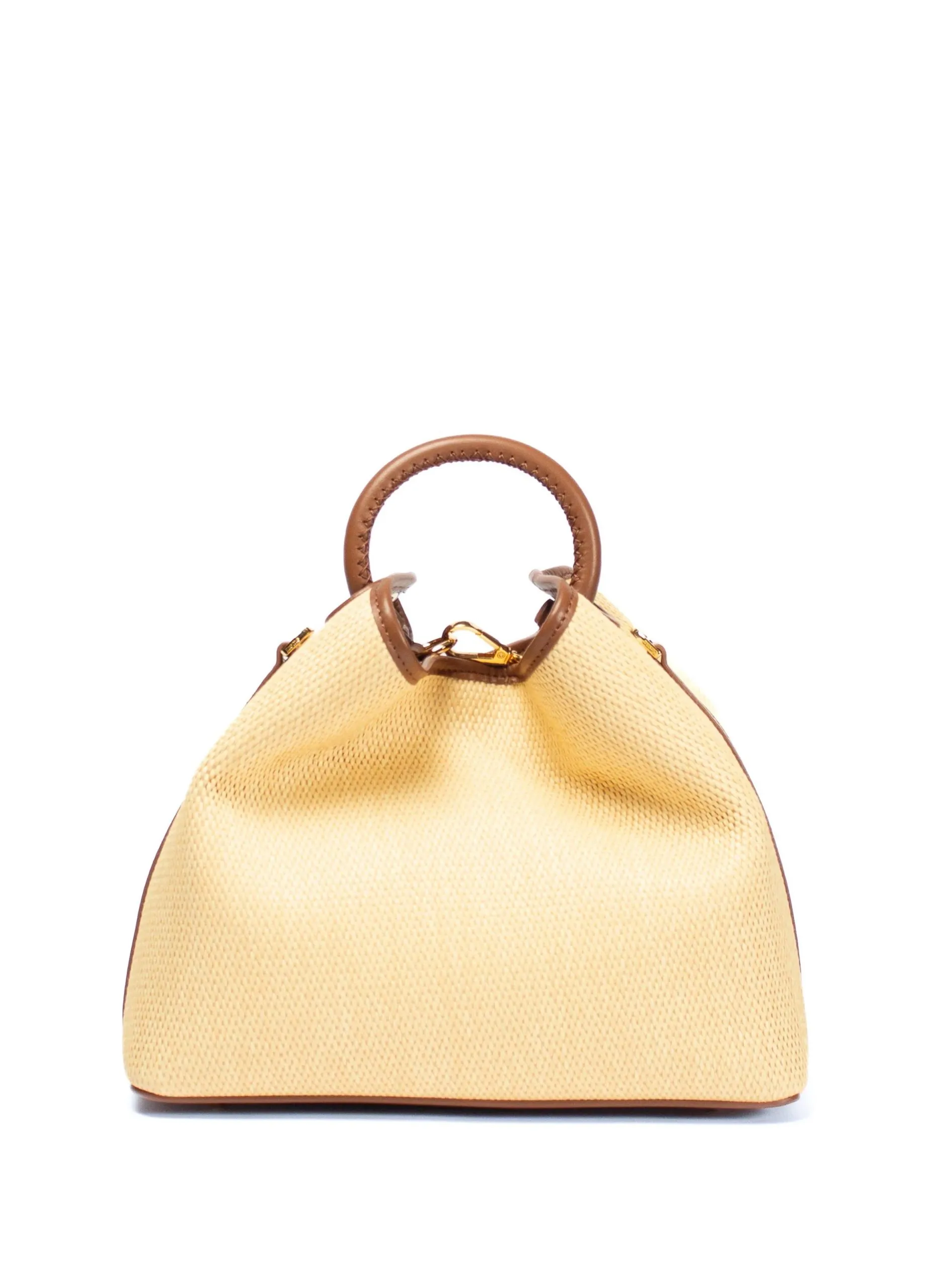 Sac à main raisin en raphia Marron RAISIN