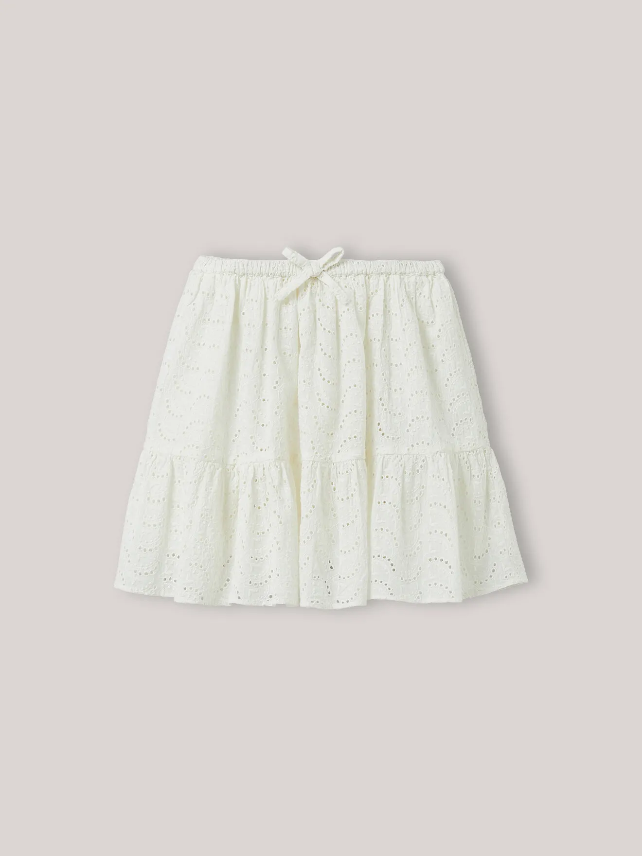 Jupe broderie anglaise Blanc