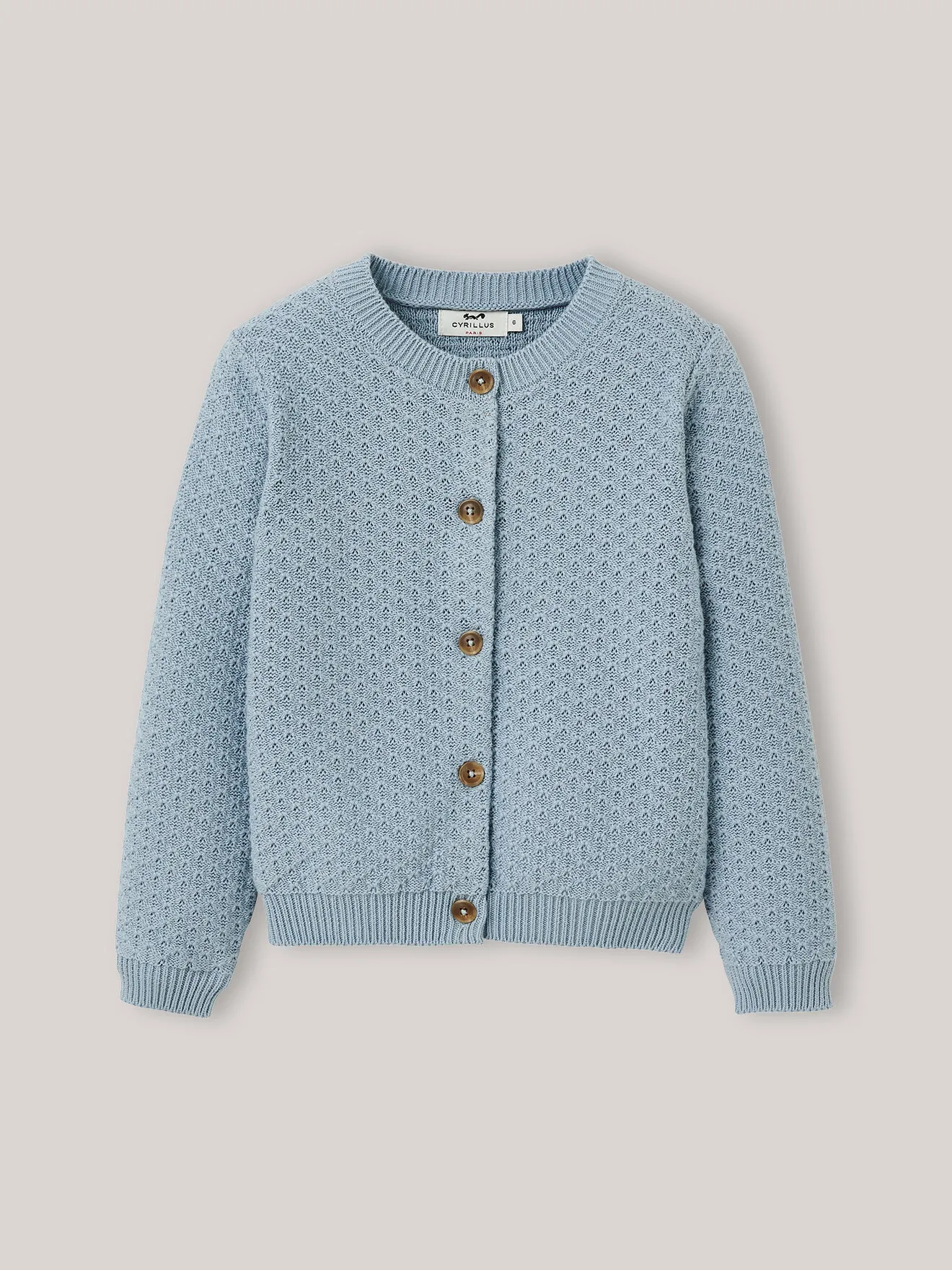 Cardigan points fantaisie Bleu