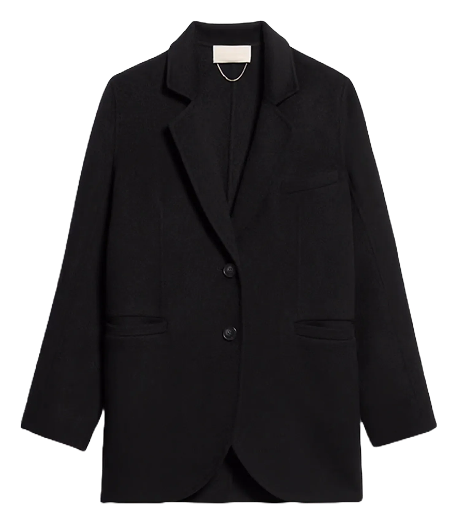 Veste col tailleur en laine mélangée Noir MARC