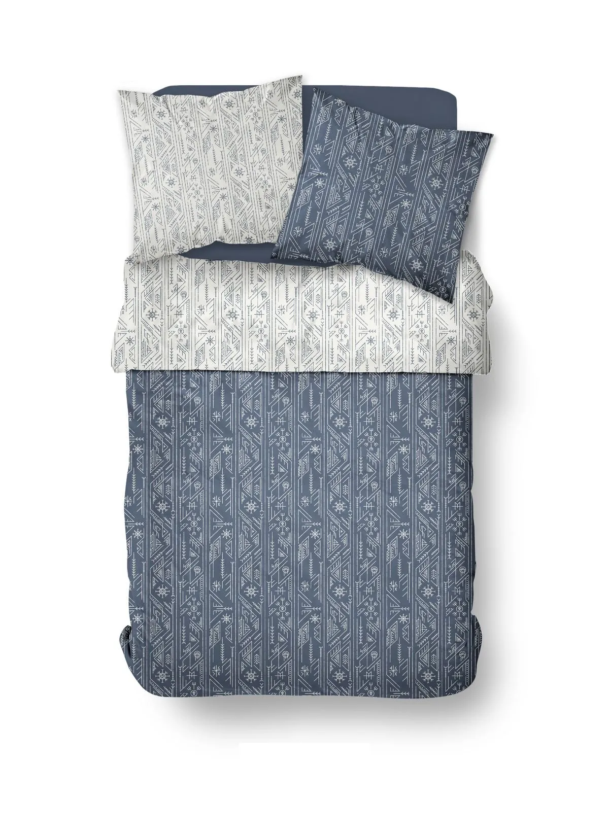 Parure de lit en coton Blanc SUNSHINE VICTOR