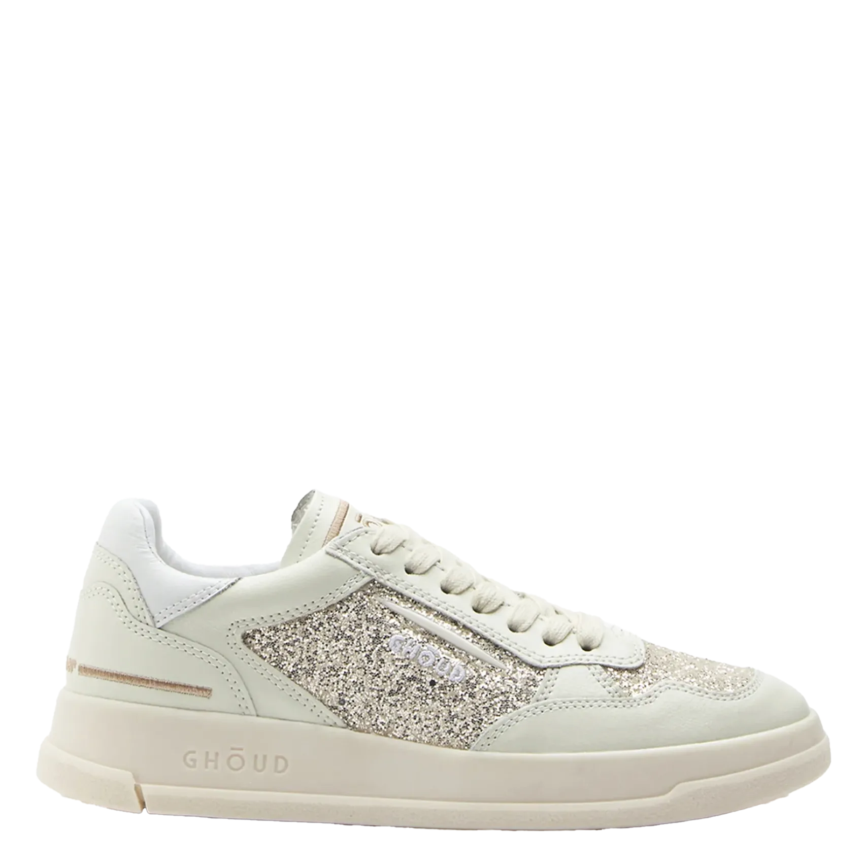 Baskets basses en cuir mélangé Blanc TWEENER