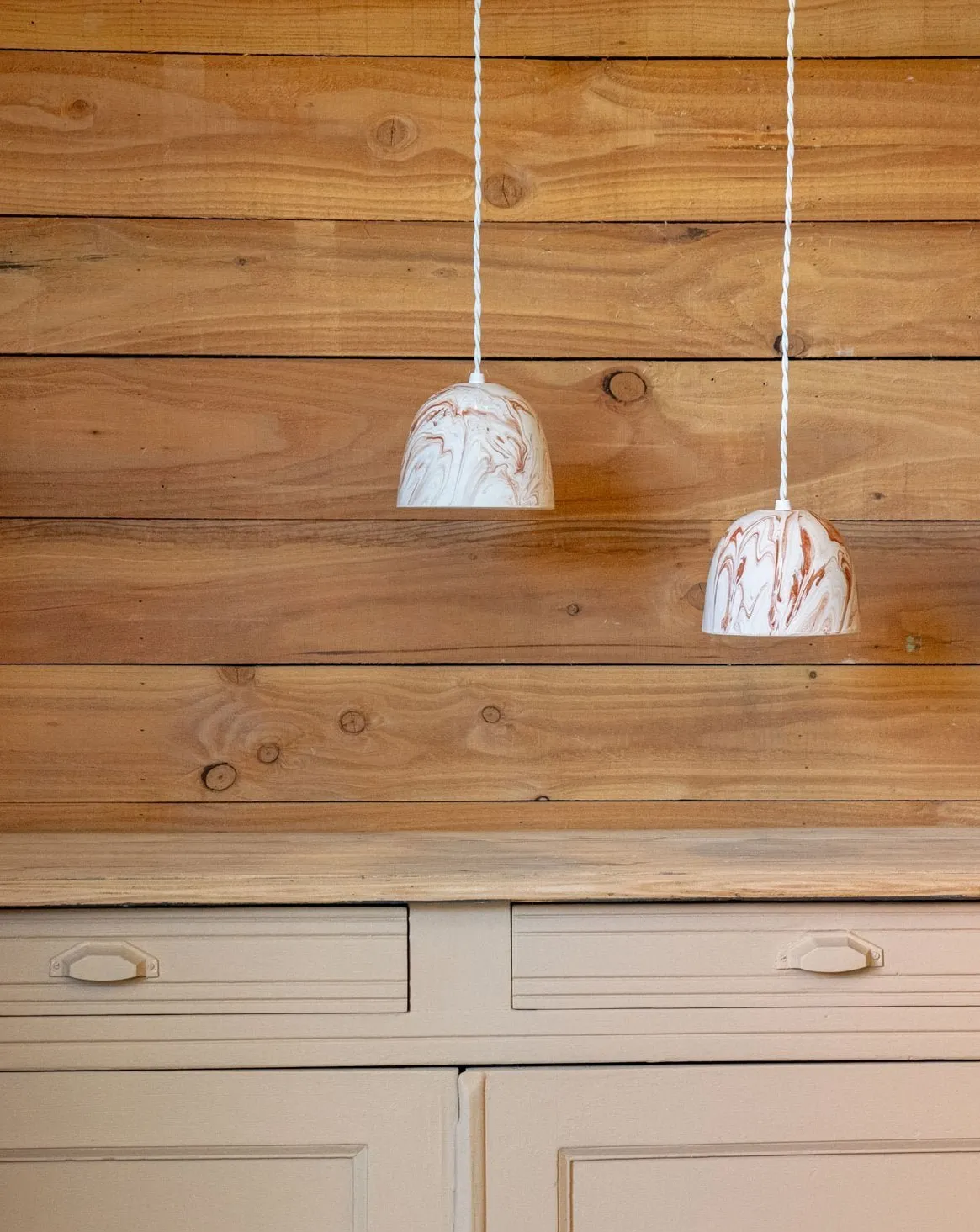 Suspension en céramique n°27 Beige Anaïs