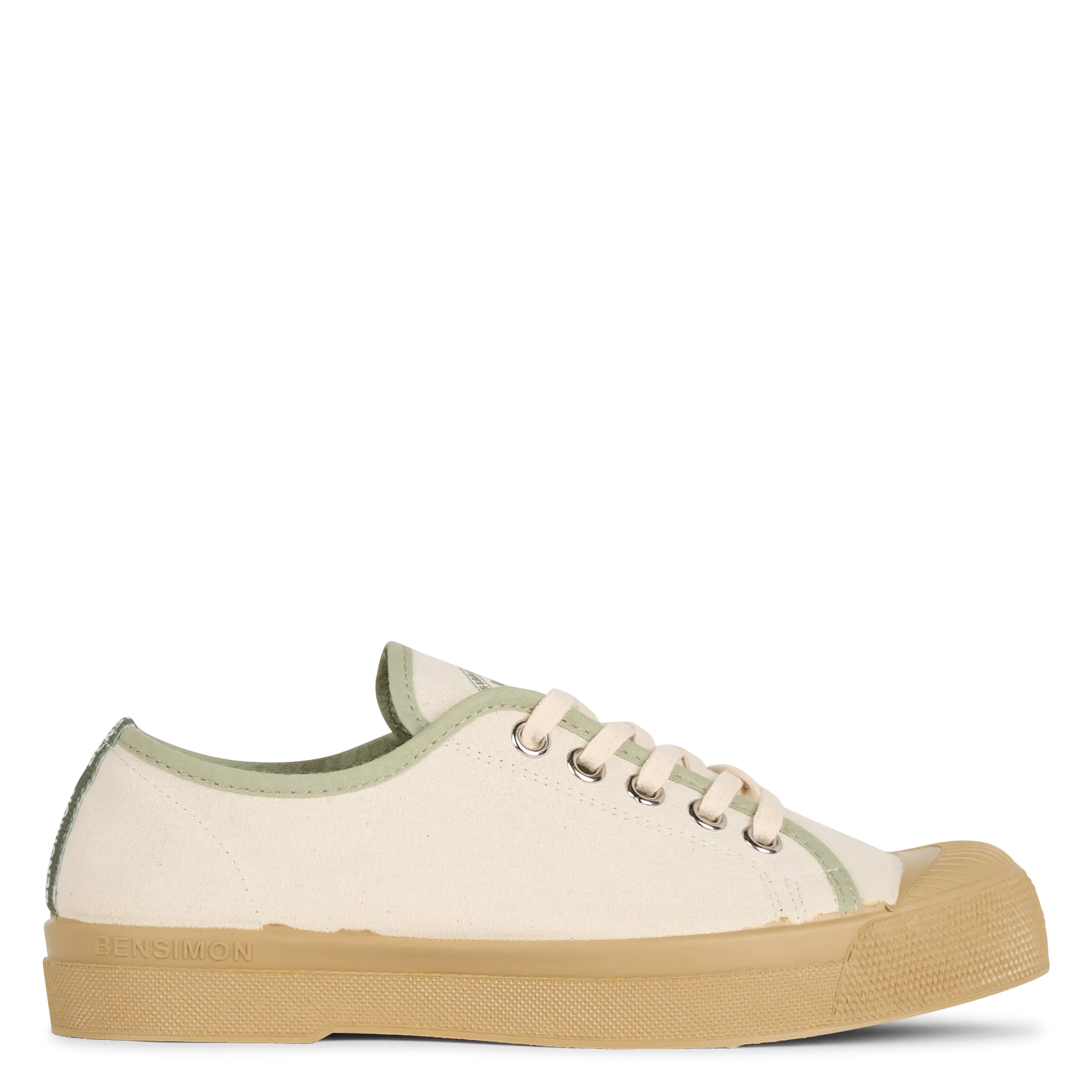 Basket basses en coton Vert ROMY