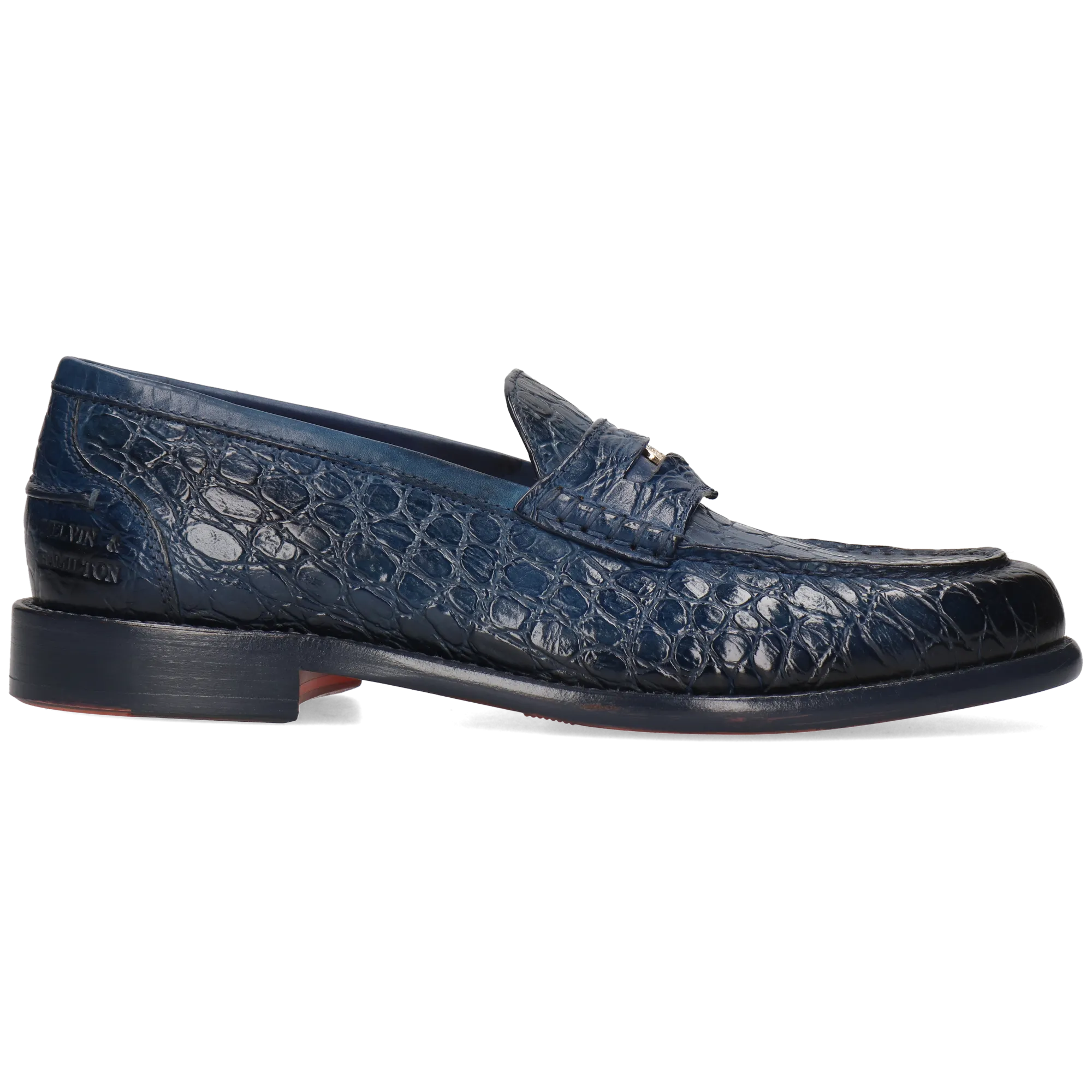 Mocassins à talon plat Bleu GIANNA 3