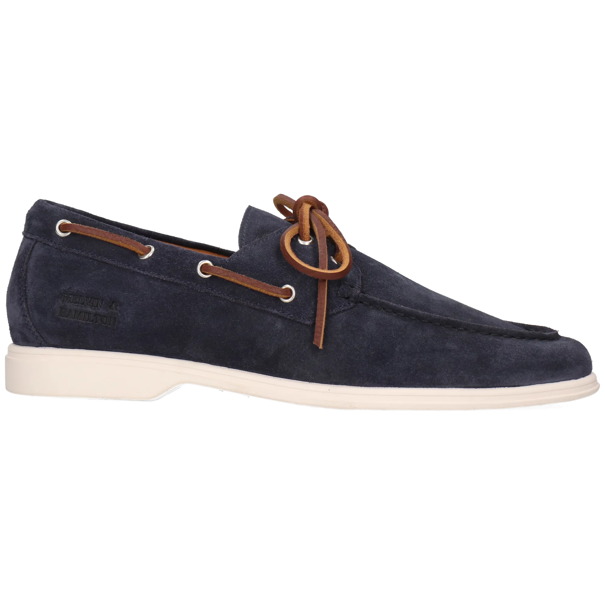 Chaussures bateau en cuir Bleu EARL 13 KH