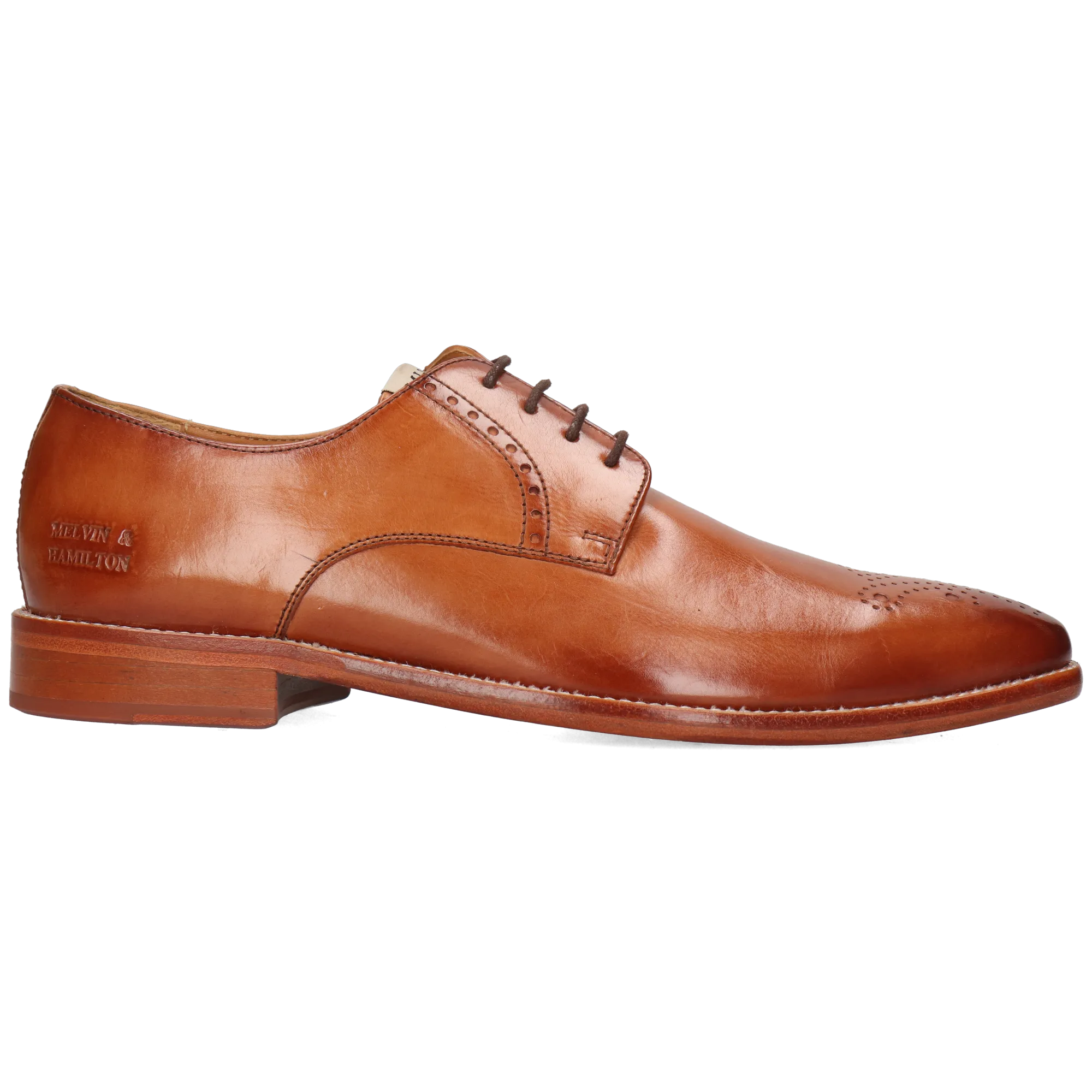 Derbies en cuir Marron DYLAN 1