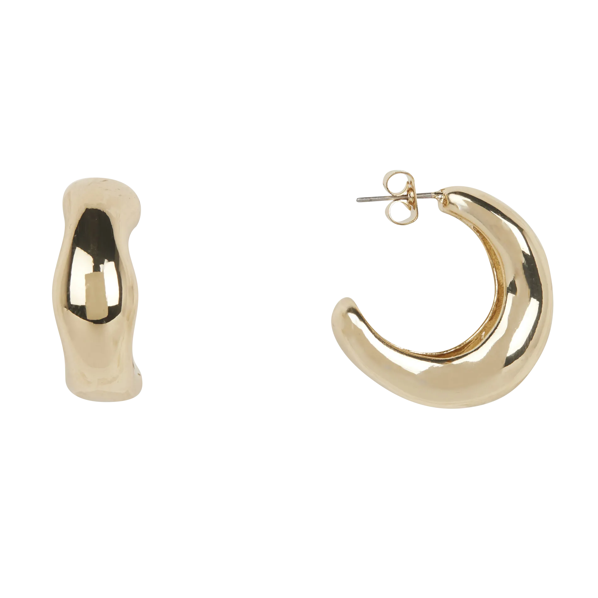 Boucles d'oreilles créoles Jaune