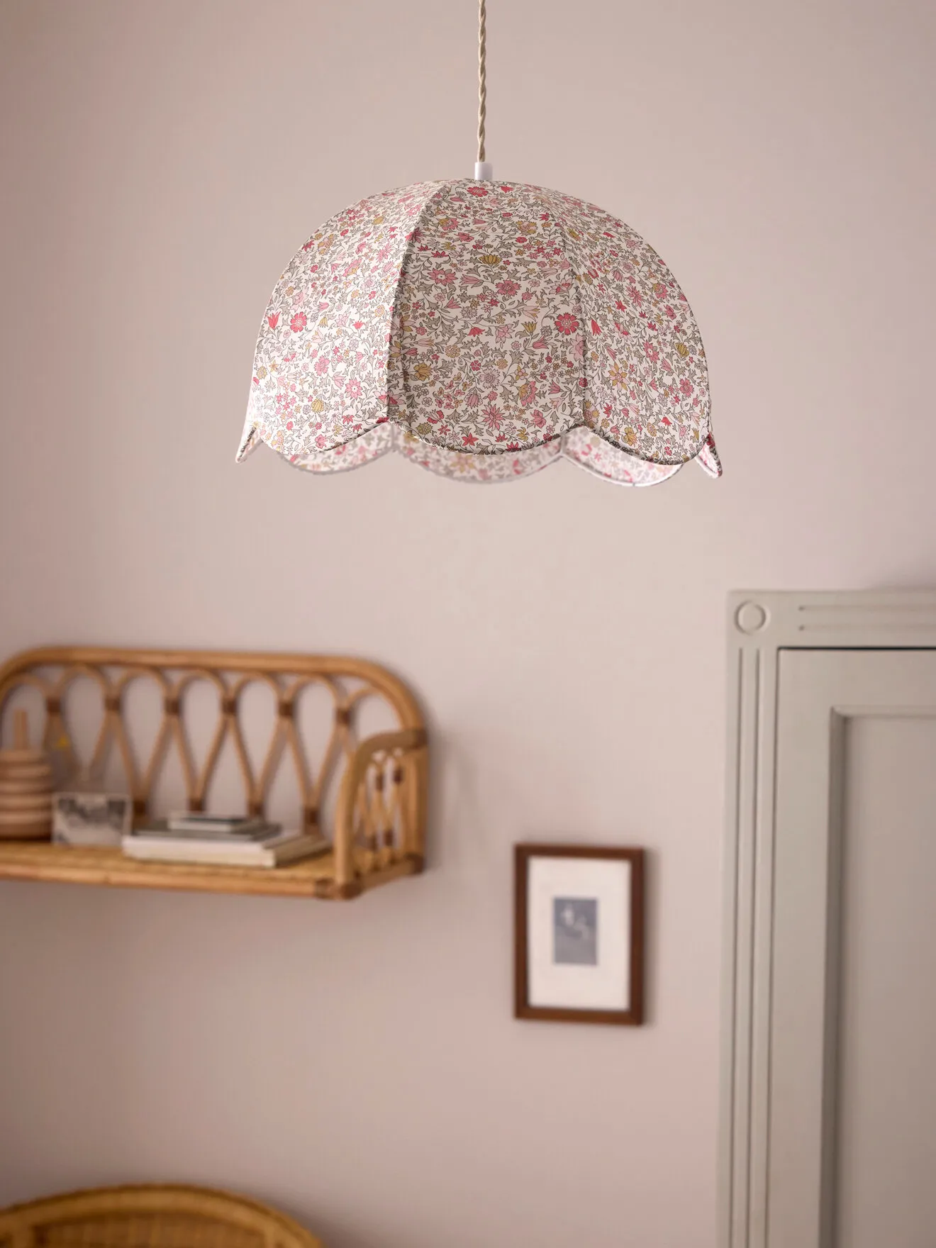 Suspension tissu liberty Rose