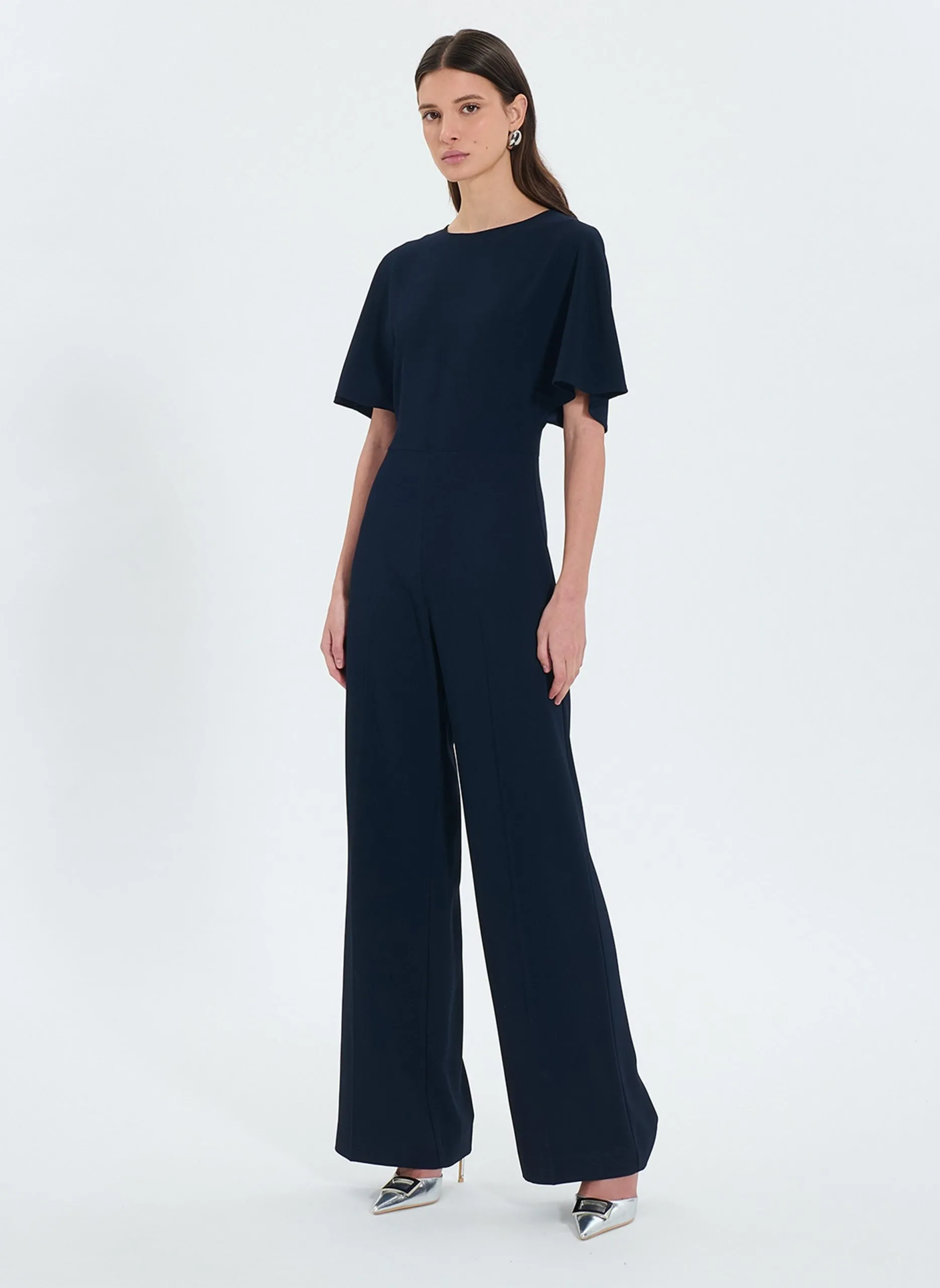 Combinaison fluide en fibres recyclées Bleu CALIFORNIA