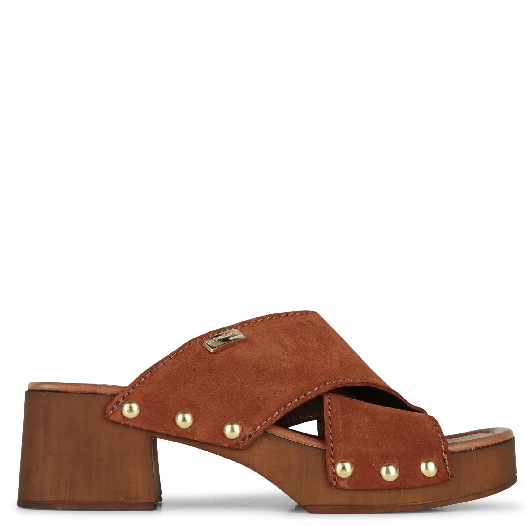 Mules en cuir Marron PIPA