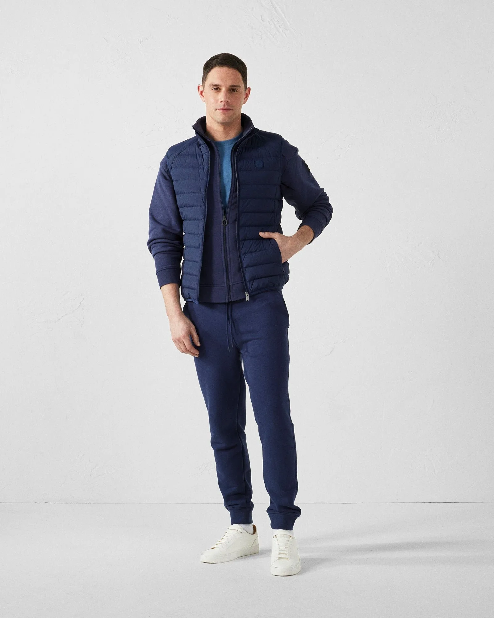 Doudoune sans manches stretch arafo Bleu