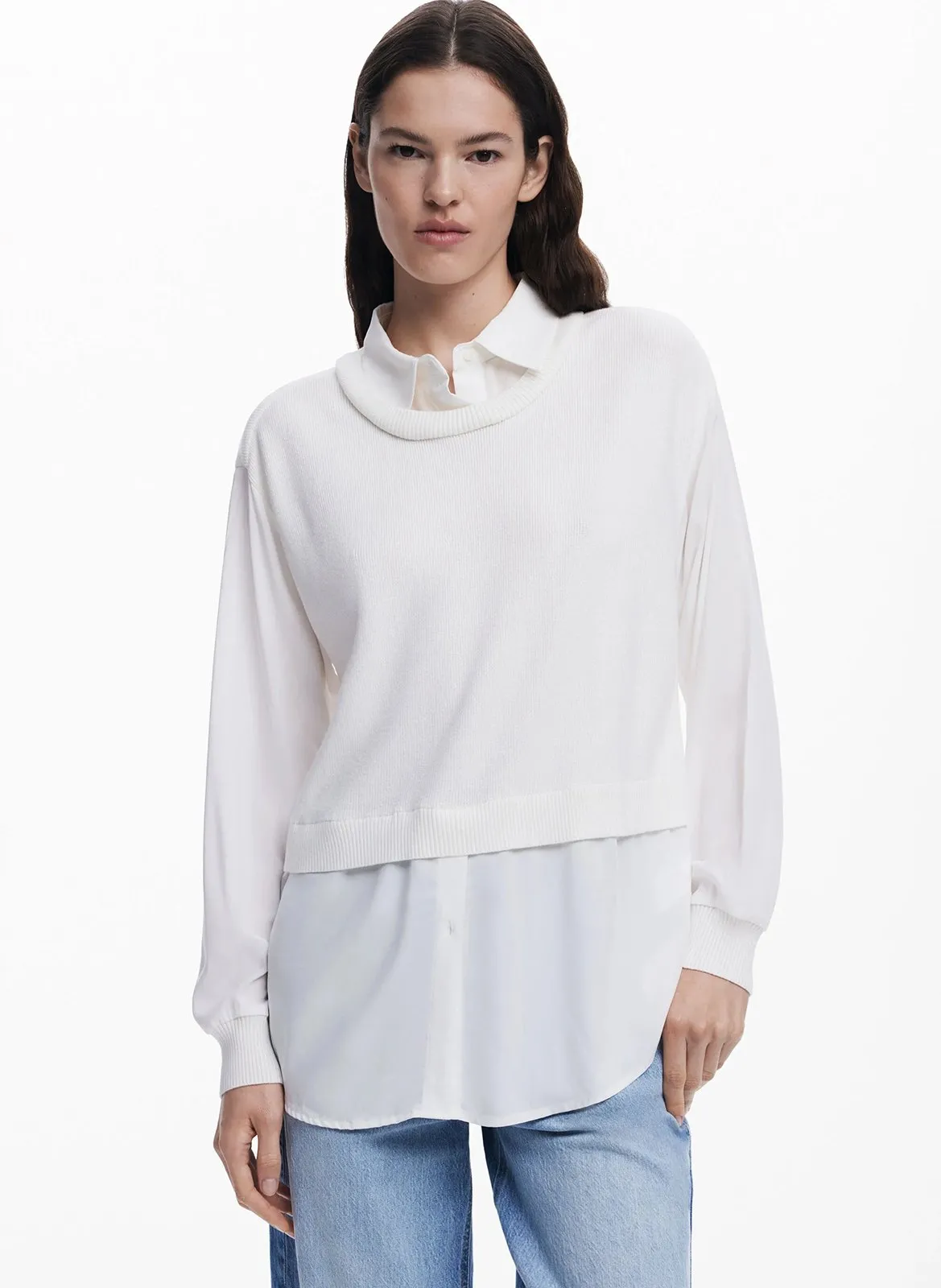 Chemise 2 en 1 Blanc