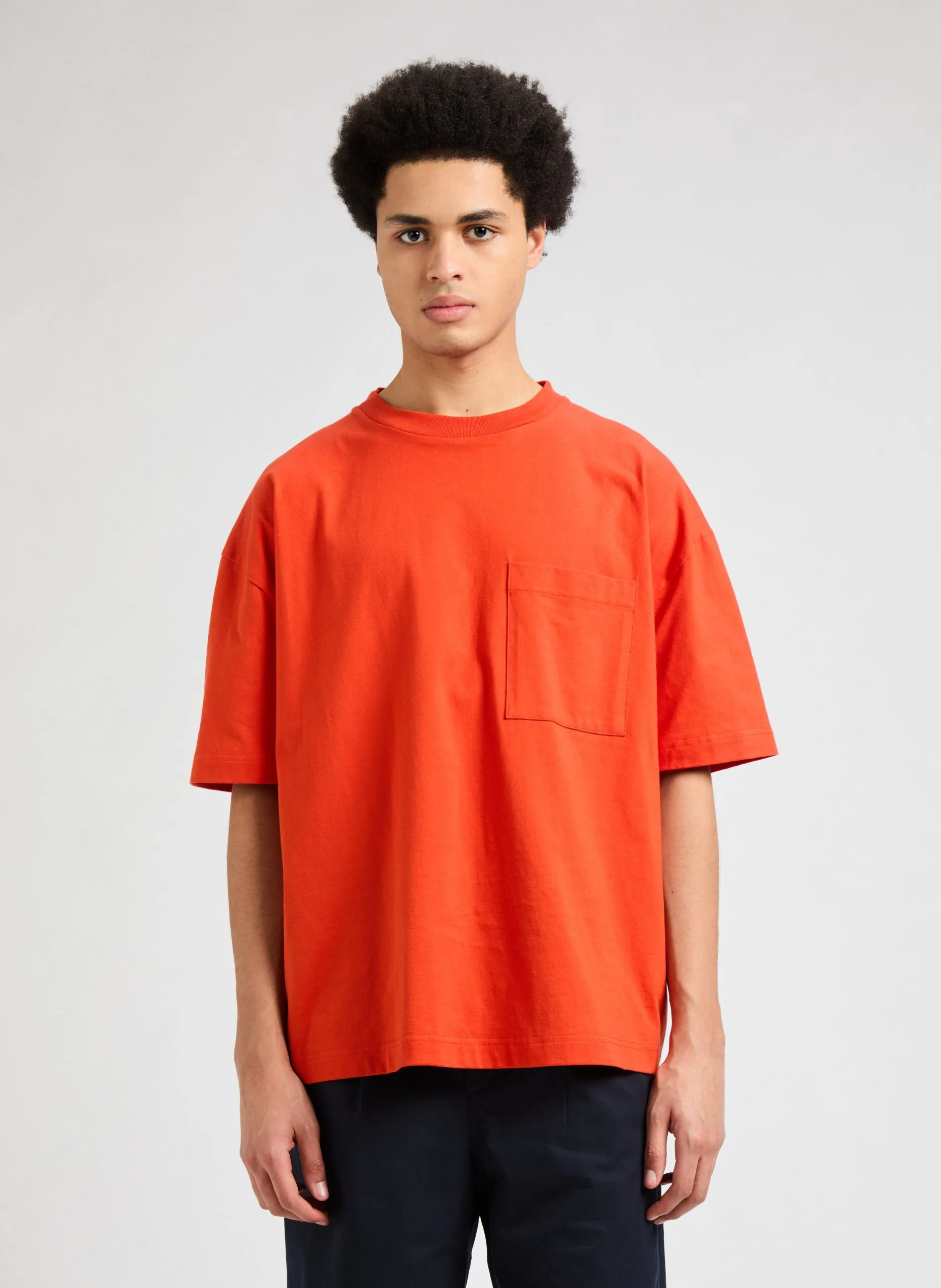 T-shirt col rond en coton biologique Orange BART