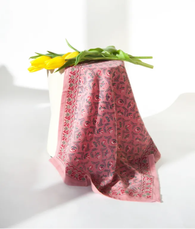Foulard adulte Rose FLORA FRAMBOISE