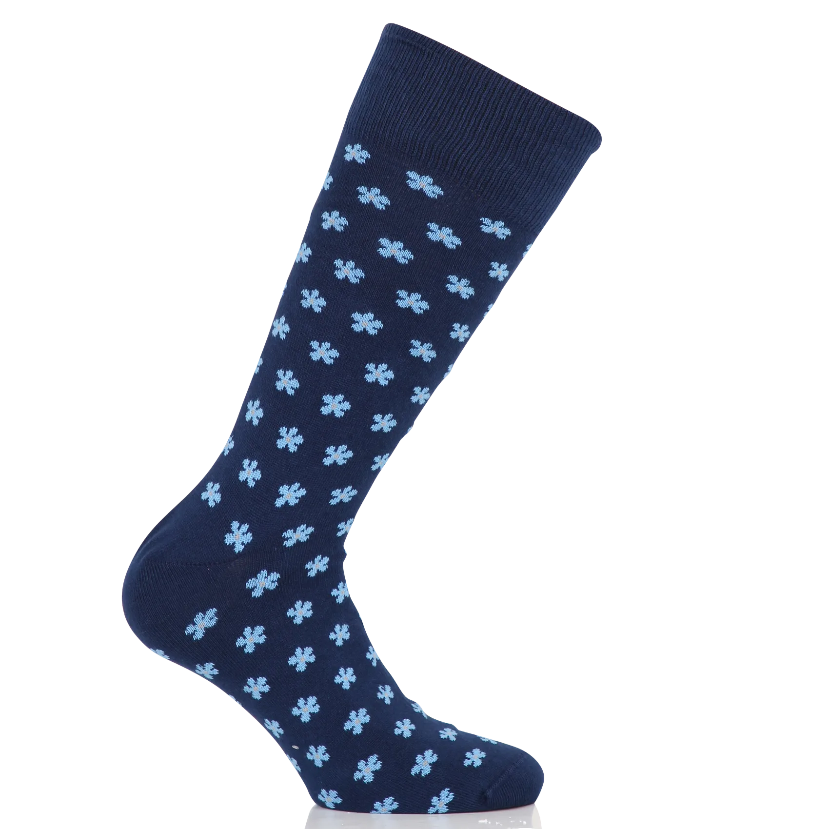 Chaussettes en coton mélangé imprimé Multicolore