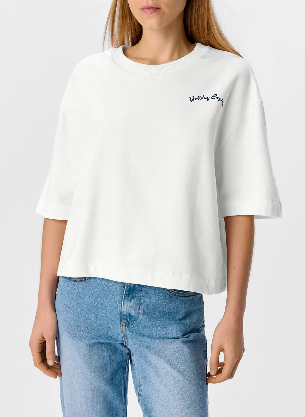 Tee-shirt oversize en coton mélangé Multicolore