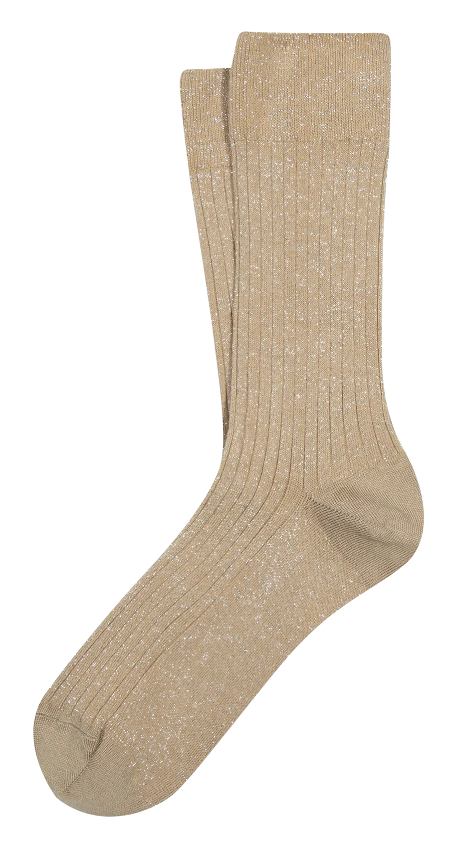 Chaussettes hautes pailletées Beige CHERRY