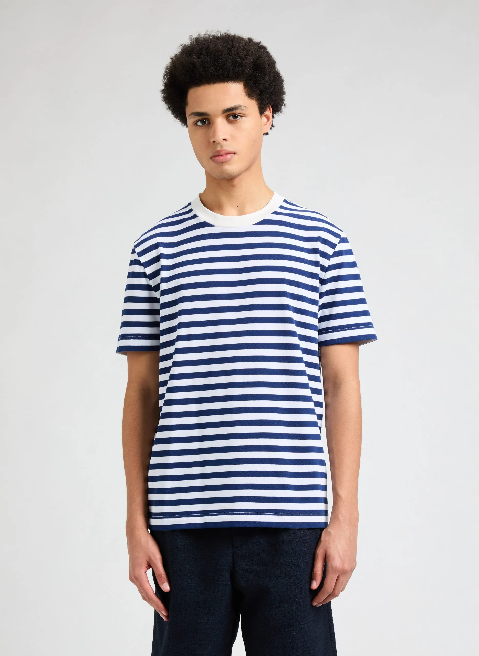 Tee-shirt col rond à rayures Multicolore FARIN