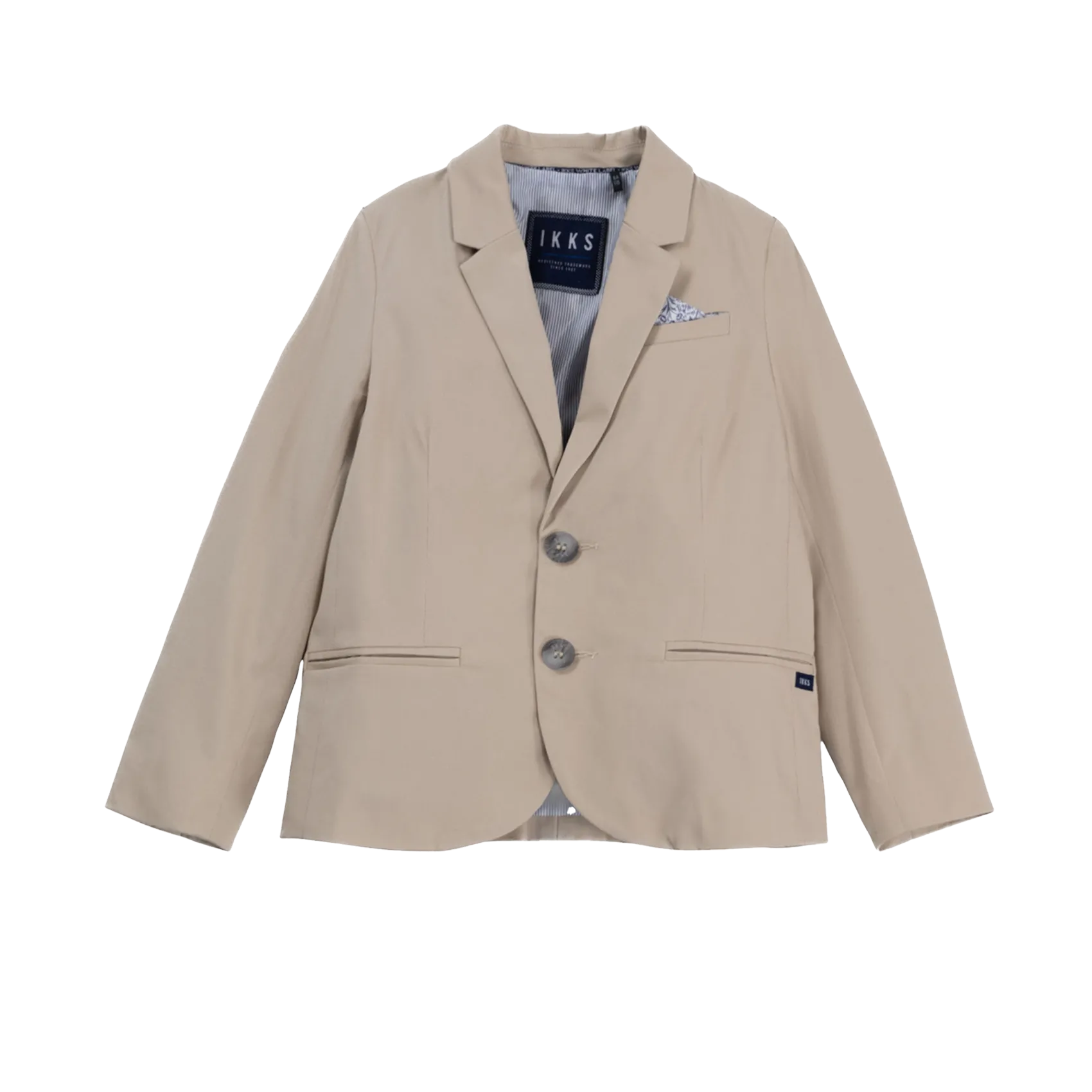 Veste de costume droite boutonnée Beige