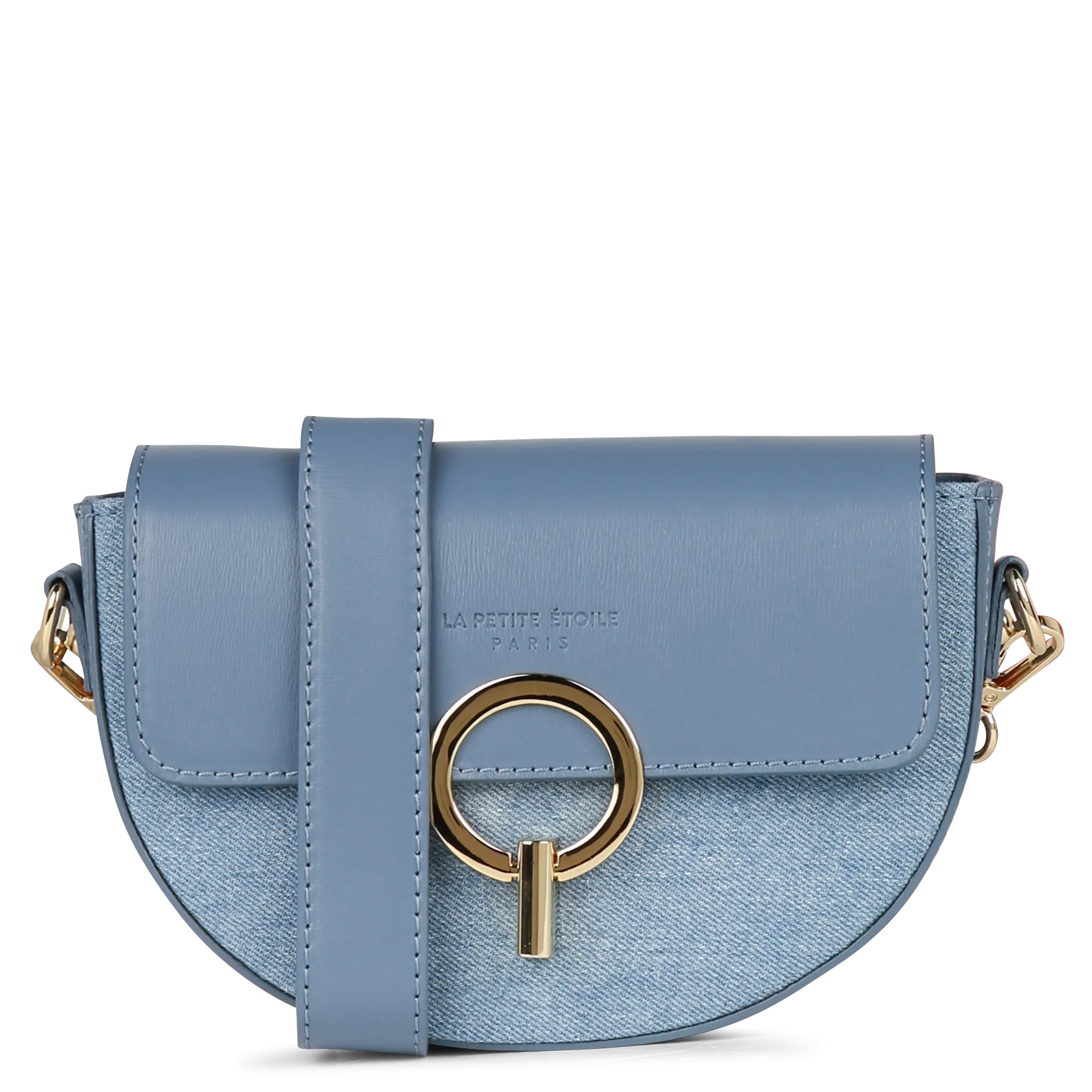 Sac bandoulière à anse amovible en jean Jean Stone JIM