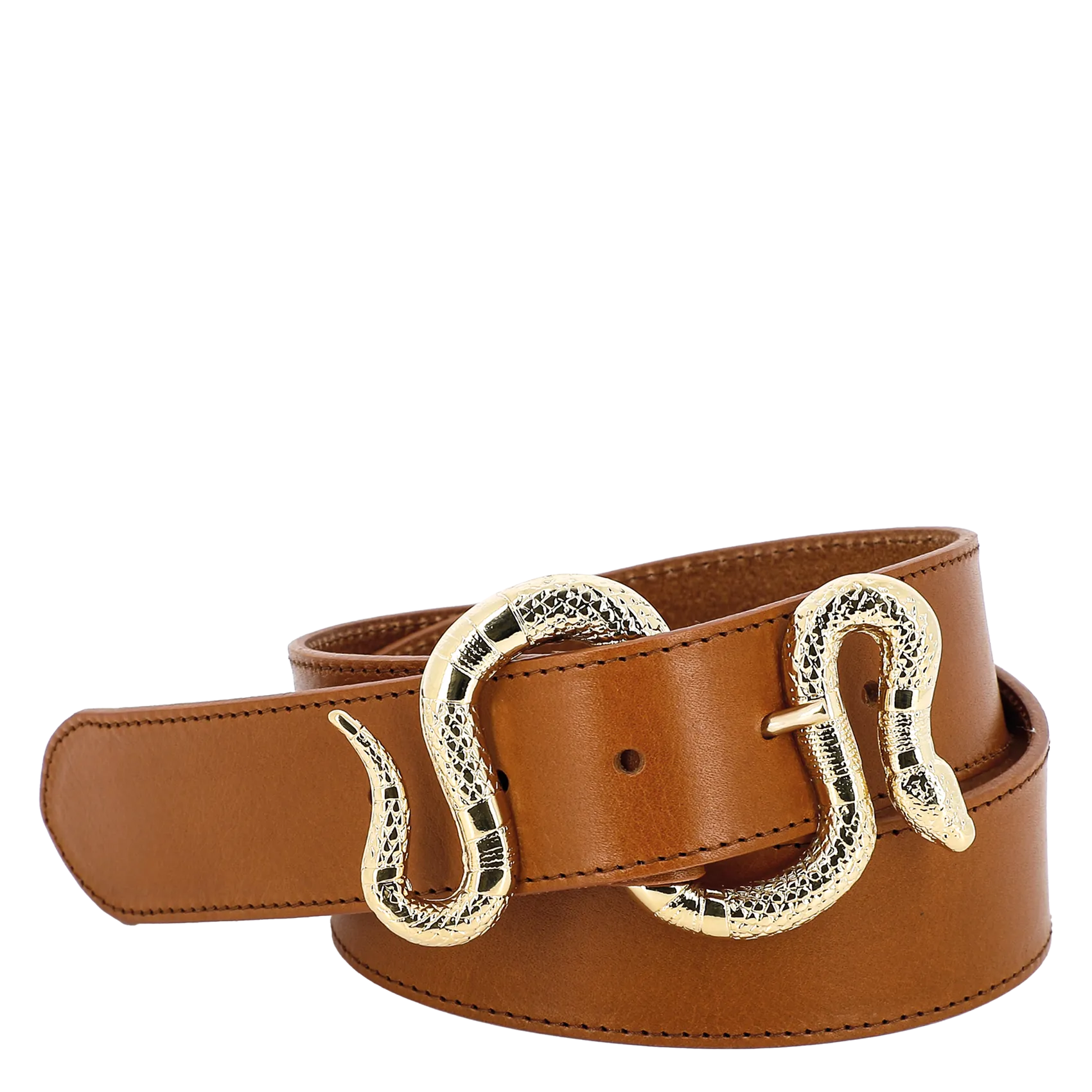 Ceinture en cuir Marron LA CRUSH