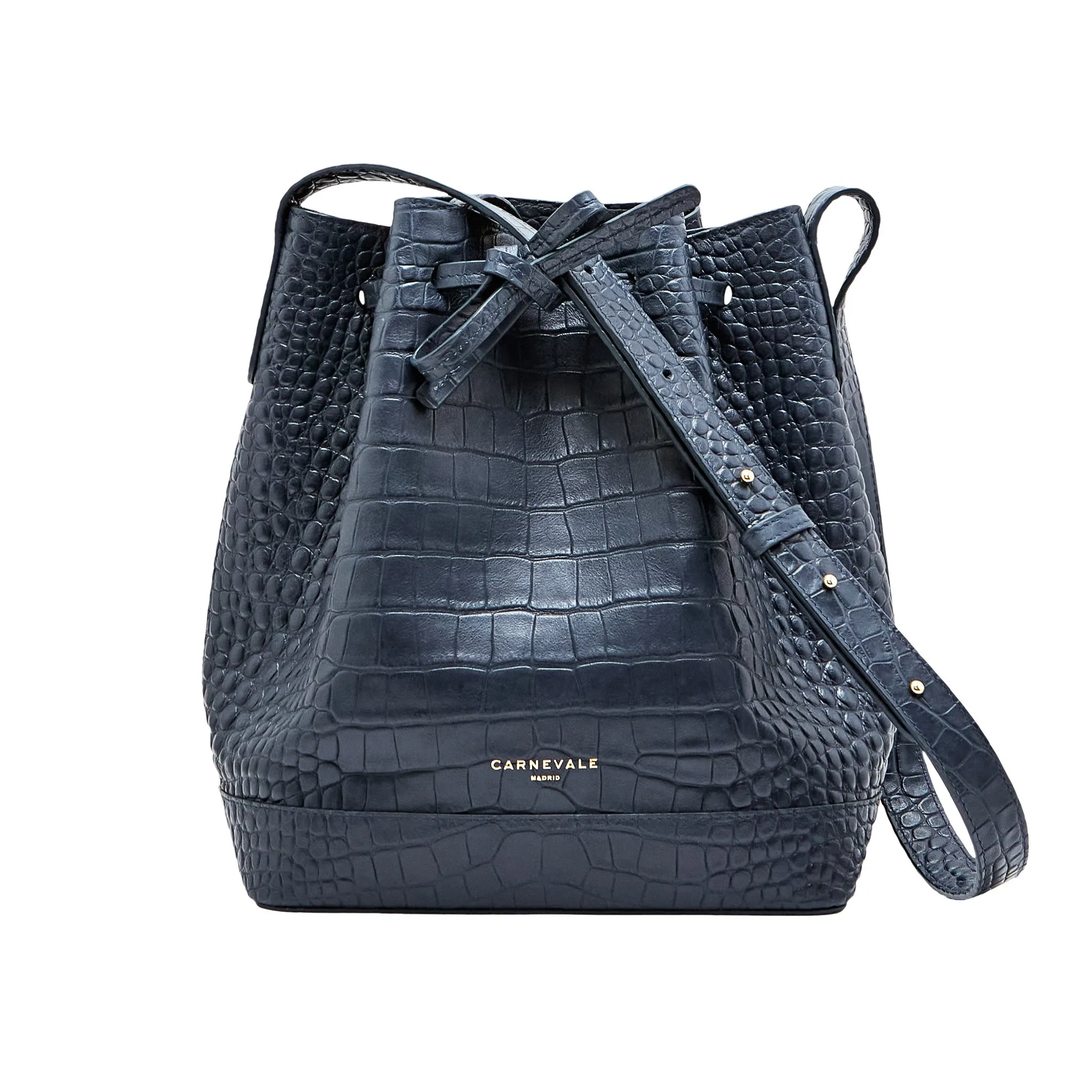 Sac seau en cuir - TELMA COCO Bleu