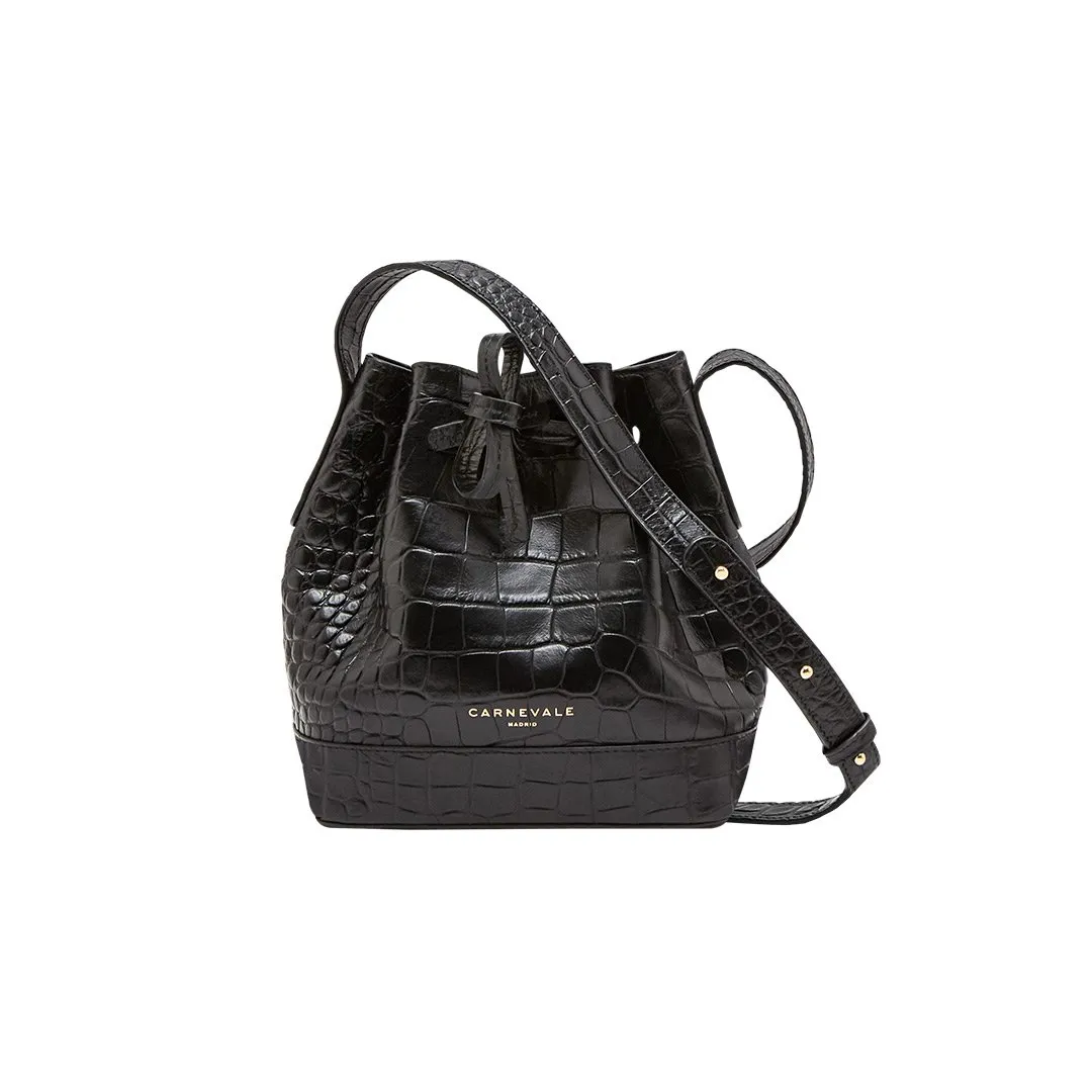 Mini sac seau en cuir - TELMA COCO Noir