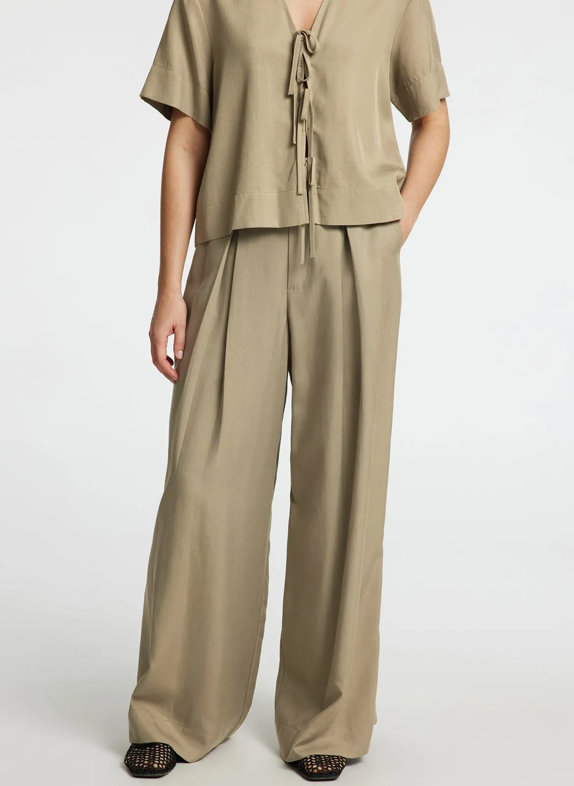 Pantalon large Gris NATUK